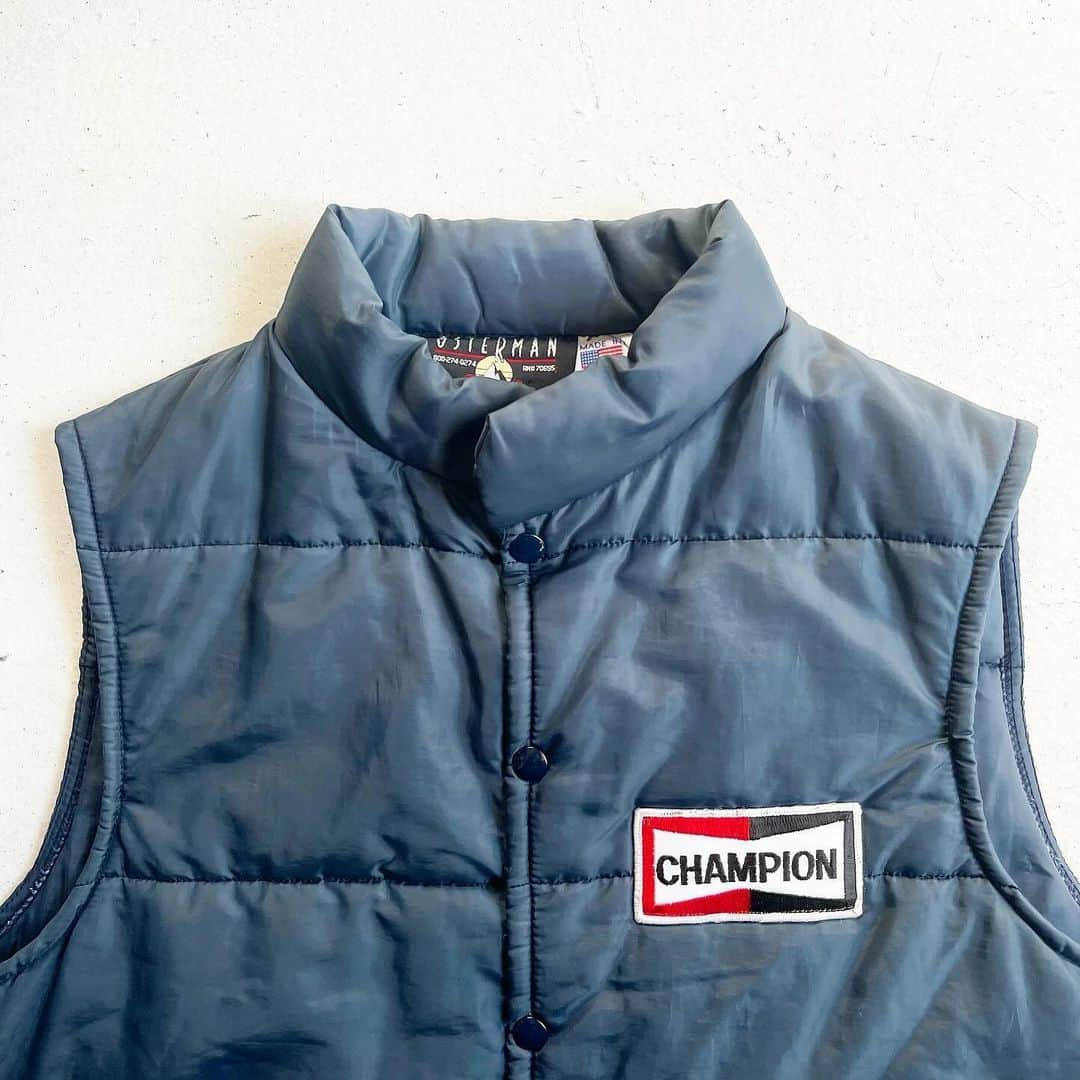 DROP...vintage select shopさんのインスタグラム写真 - (DROP...vintage select shopInstagram)「1980s Champion Spark Plugs Racing Down Vest MADE IN USA 【L】」12月2日 15時11分 - tokyo_drop