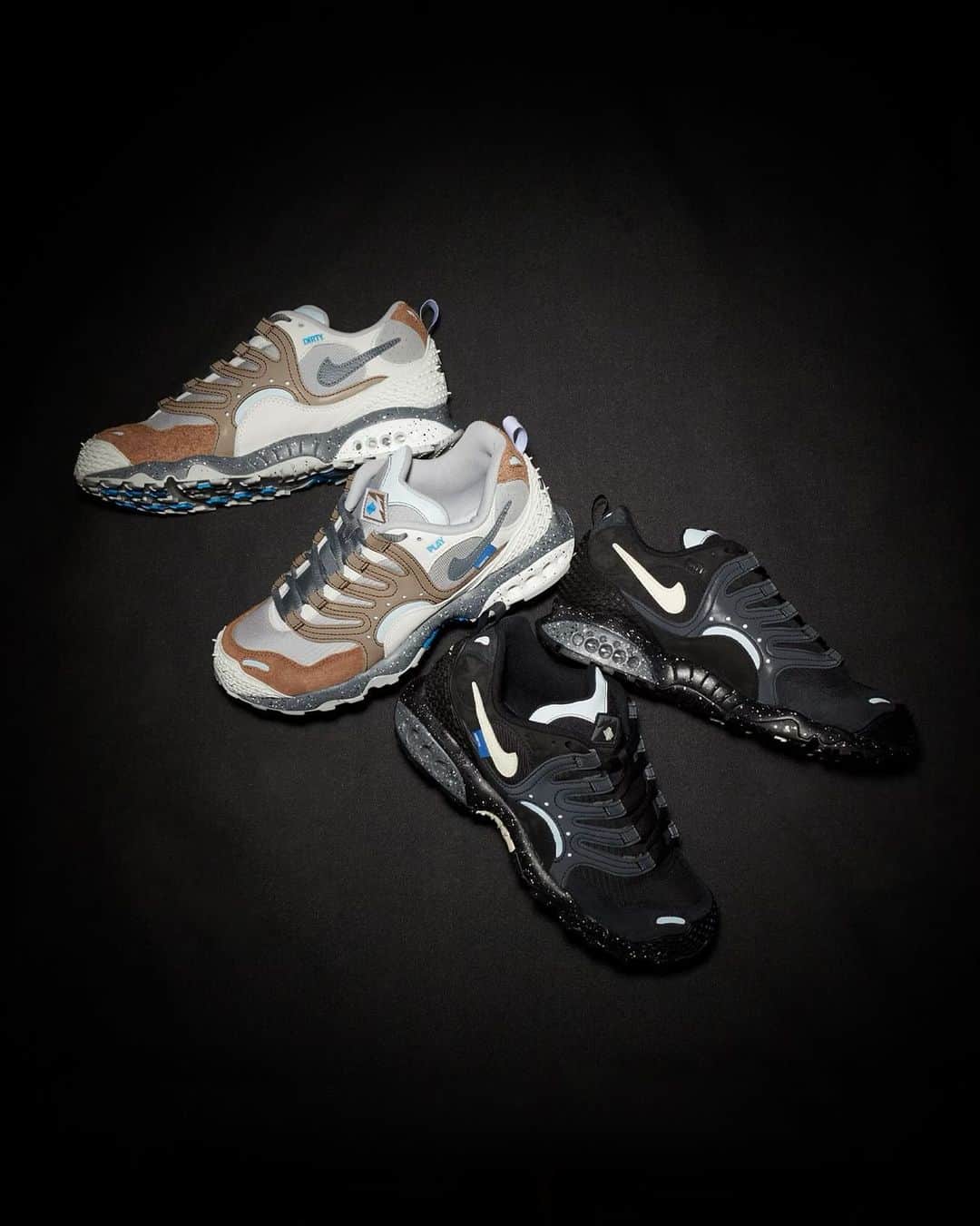 UNDFTDのインスタグラム：「UNDEFEATED x Nike Air Terra Humara ‘Black’ and ‘Archaeo Brown’  Available now, exclusively at all UNDEFEATED Chapter Stores globally and Undefeated.com  Shipping internationally, excluding Korea」
