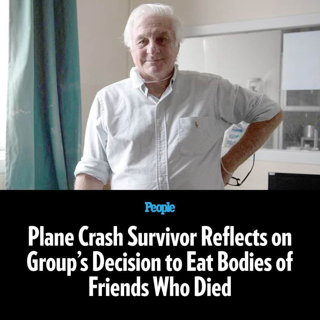 People Magazineのインスタグラム：「A survivor of the 1972 Andes Mountain plane crash said the upcoming Netflix film Society of the Snow brought him back to the horrific ordeal.  Sixteen of the 45 passengers on that doomed aircraft survived, but they had no food and were surrounded by snow.  “I thought if I would die, I would be proud that my body would be used for someone else,” Dr. Roberto Canessa said in a new interview. Tap the link in bio to read the full interview. 📷: Getty Images」
