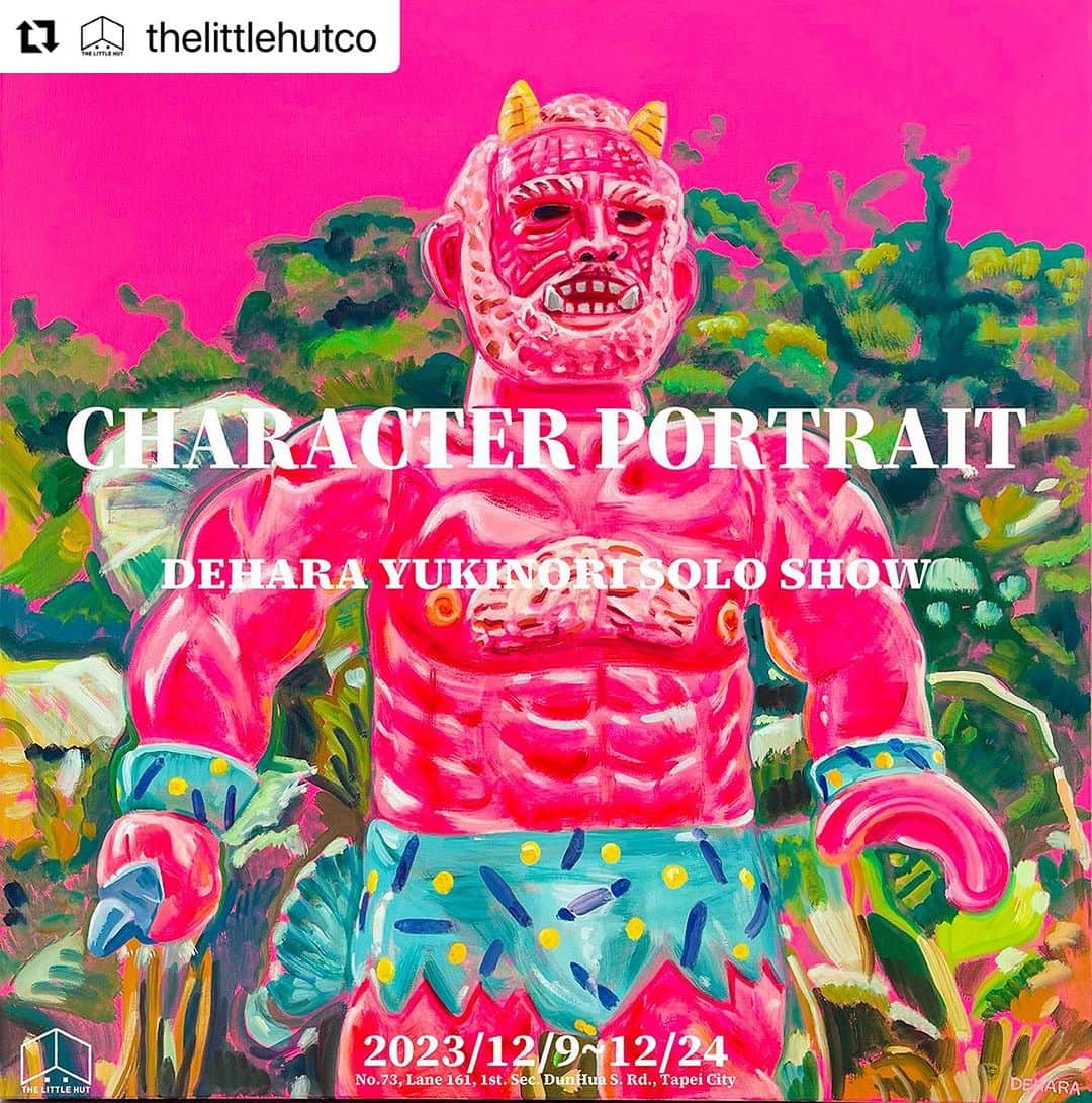 デハラユキノリさんのインスタグラム写真 - (デハラユキノリInstagram)「絵の展示です。  #Repost @thelittlehutco with @use.repost ・・・ “Character Portrait“ Dehara Yukinori Solo Show  Paradise和The Little Hut首次帶來連動展覽, 可以一次看到屬於Dehara Yukinori的兩種不同面貌。  Dehara Yukinori以率真與黑色幽默的作品風格廣為人知，本次在The Little Hut以平面畫作展現更深層的思維與技法，引領觀眾進入豐富的思想境界，進一步探討平面藝術在表達情感和觀念上的獨特力量，唯妙唯肖的作品都是一次對人性的深度觀察，呈現心中獨特又逗趣的人物畫像，彷彿這些作品躍動著生命的活力，在此誠摯邀請大家一同深入品味藝術與幽默的完美交融。  Paradise and The Little Hut bring forth a collaborative exhibition for the first time, allowing viewers to experience two distinct facets of Dehara Yukinori's artistic expression.  Known for his candid and darkly humorous style, Dehara Yukinori showcases a deeper level of thought and technique through his flat works at The Little Hut. Leading the audience into a rich realm of ideas, the exhibition delves into the unique power of flat art in expressing emotions. The intricately crafted pieces offer a profound observation of human nature, presenting whimsical and distinctive portraits that vividly capture the vitality of life. We sincerely invite everyone to immerse themselves in the perfect blend of art and humor.  日期 / Date：2023/12/9-24 時間 / Time：14:00 - 20:00 (週一公休 / Close on every Monday) 地點 / Add：The Little Hut - 台北市敦化南路一段161巷73號 / No.73, Lane 161, Sec. 1, Dun Hua S. Rd., Taipei @deharayukinori  #thelittlehutco #dehara #deharayukinori #art #artwork #solo #show #exhbiition」12月2日 18時10分 - deharayukinori