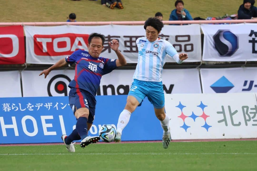 横浜スポーツ&カルチャークラブのインスタグラム：「. 🔵#j3league 🟠  12/2(土)第38節 🆚カターレ富山 カターレ富山 2-1 Y.S.C.C.   ⚽️得点者⚽️ #松村航希  #松村航希 #小島秀仁 #古賀俊太郎 #冨士田康人 #ピーダーセン世穏   #yscc #Ｊ３ #Ｊリーグ #jleague #j3 #スポーツを未来へ繋ぐ #Ｊリーグ #2023 #横浜 #本牧 #soccer #サッカー #sports #bonera」