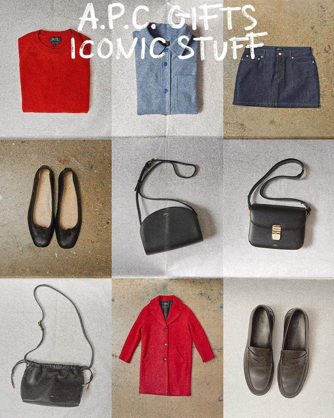 アーペーセーさんのインスタグラム写真 - (アーペーセーInstagram)「We know what's on your wishlist.   Discover our selection of iconic A.P.C. classics guaranteed to be hits.   #APCParis #APCGifts」12月2日 18時29分 - apc_paris