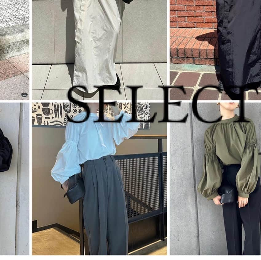 moca のインスタグラム：「SELECT MOCA by SON. New color added! . No.30001217 volume gather sleeve blouse  印象的なボリュームスリーブが女性らしいデザインブラウス。  たっぷり施した繊細なギャザーでつくられるボリュームスリーブが魅力のアイテム。 袖口にかけて重さのある見え感にしているので肩～二の腕周りの華奢見えを演出。 二の腕部分のギャザーにはゴムを入れているので動きやすく、 袖巾自体も余裕を設けているので締め付け感なくご着用頂けます。 程よくハリのある質感で、 ご自宅でイージーケアできる点もうれしいポイントです。  クリーンな印象のホワイト、シックな印象のブラック、 女性らしく優しげな印象のあるカーキの3色展開でご用意しました。 スラックスやナロースカートなどIラインのアイテム合わせはもちろん、 ベストやキャミワンピースの合わせもおすすめです。  price : 5,940yen (＋tax in) color : beige/Ivory/khaki/black model : 159cm  #selectmoca #セレクトモカ」