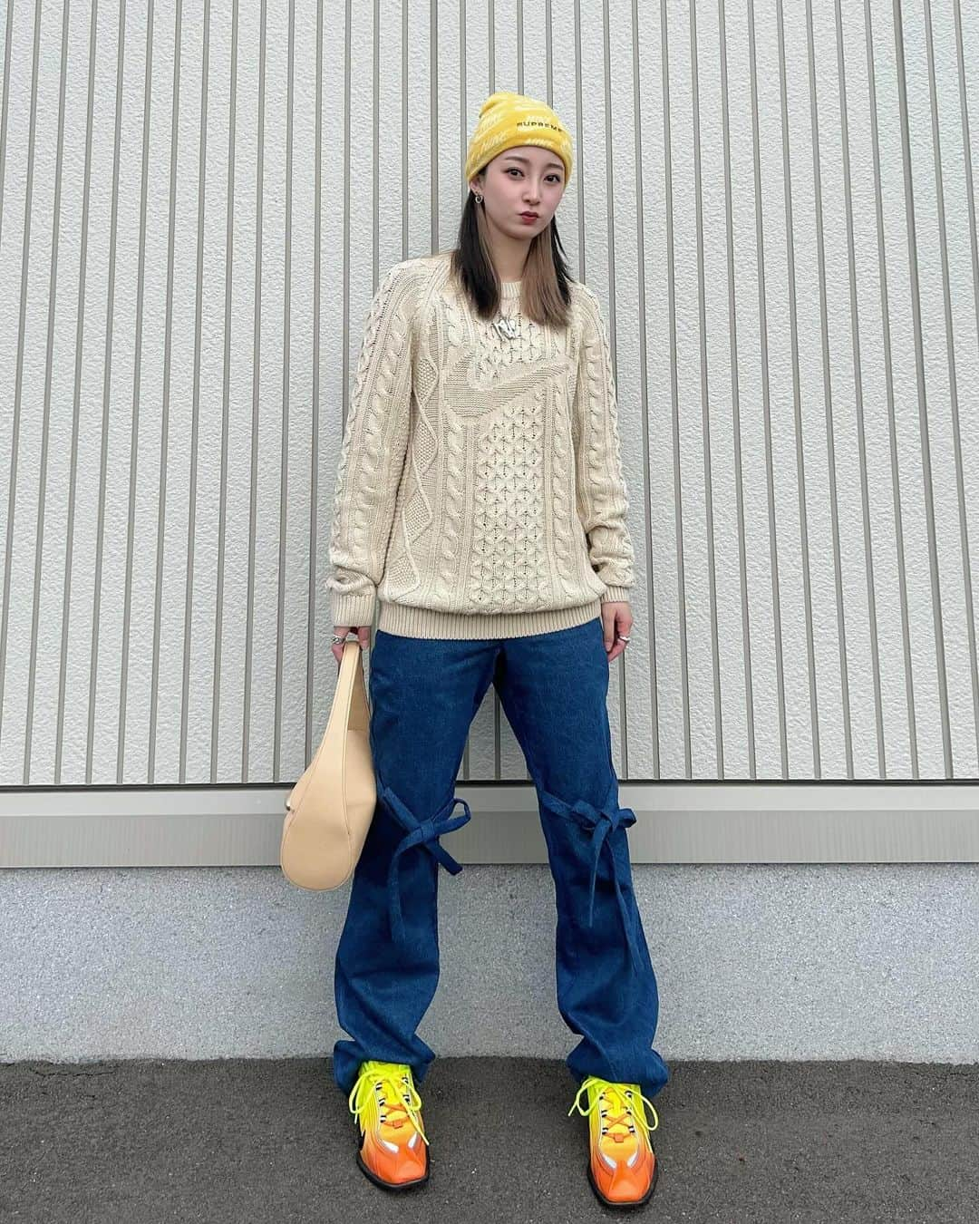 梅村奈央さんのインスタグラム写真 - (梅村奈央Instagram)「最近の #うめしふく 👗 ・ #supremebeanie #nikesweater #heyme #헤이미 #cafuné #martinerose #niketokyo #stussy #discodonuts #디스코도넛 #humanmade #nikexcommedesgarcons #coel #stussyxnike #mm6maisonmargiela #almostblack #needles #jins #disneyglasses #disney100 #oan_official #mfcstore #aj1high #nikebag」12月2日 19時13分 - umemuranao