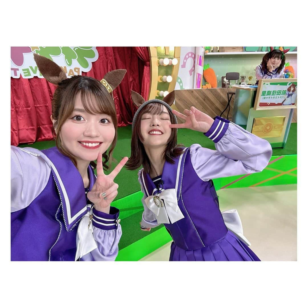 のぐちゆりさんのインスタグラム写真 - (のぐちゆりInstagram)「#ぱかライブTV Vol.35  約1年半ぶりの出走ありがとうございましたッ🐎 クリスマス衣装のパマちん、嬉しいな☺️トナカイ！解釈一致すぎ！🫶  イベントストーリーもめちゃくちゃ良いから…🥹ぜひお楽しみください🎄  しゃしん1まいめ 初長袖！マジ軽い！ありがてぇー🙏 2まいめ 同期の下地紫野さんにっこにこ☺️ワーイ！…後ろのかおりんもかわいいね🫶 3まいめ 一緒にギャルピしてくれた大西綺華ちゃん☺️メジロ家っていいな🫶 4まいめ 突然開幕したウマ娘ドンジャラ女王杯の実況・解説・ゲストトリオ。 5まいめ んああポーズ逆！  #ウマ娘 #ゲームウマ娘 #メジロパーマー」12月2日 19時11分 - chan_yuyu_ri