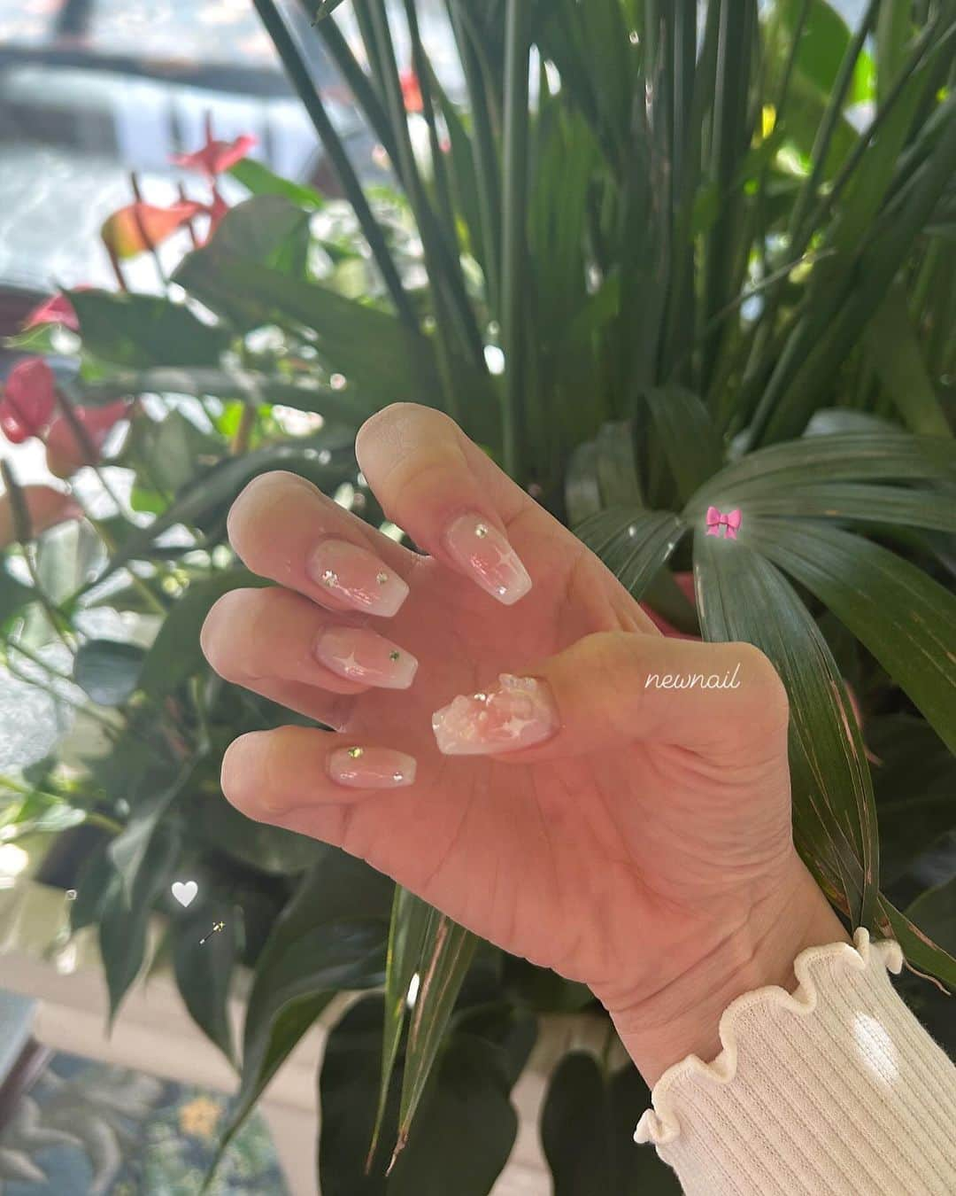 百田汐里のインスタグラム：「#newnail」