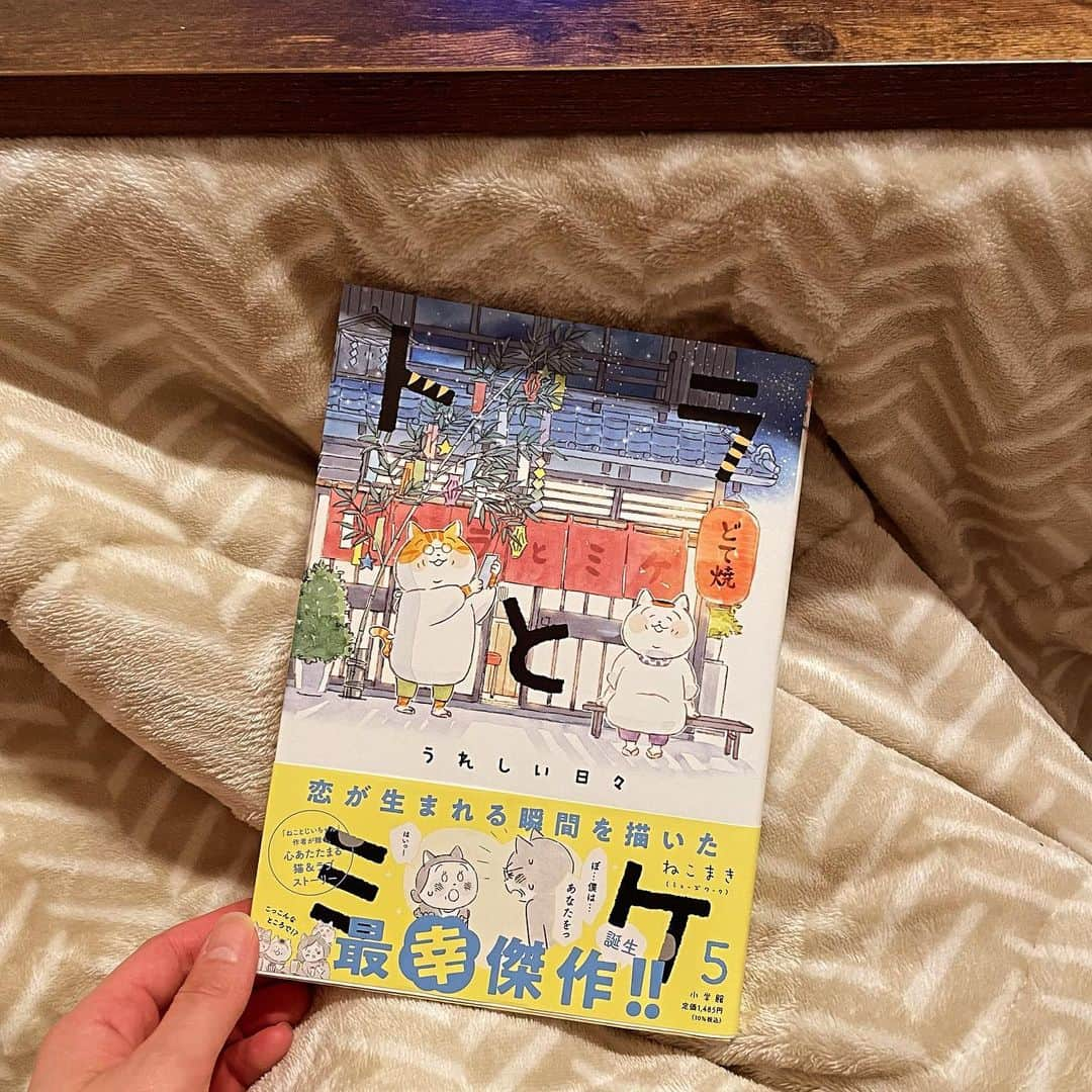 南沢奈央さんのインスタグラム写真 - (南沢奈央Instagram)「#南沢奈央の読書日記  寒くなってきたこの季節に読みたい一冊。 #ねこまき さんの#トラとミケ5うれしい日々   まさかの(ねこさんたちの)熟年恋愛に涙することになるとは……！ ↓ 本の総合情報サイトBookbangにて更新📚  こたつでぬくぬく読書🍵」12月2日 19時47分 - naominamisawa_official