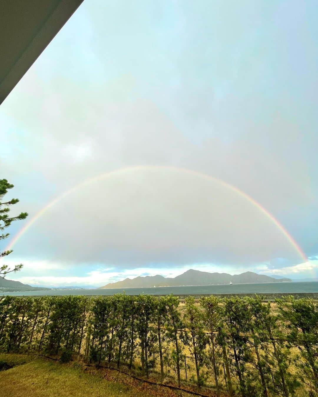 わちみなみさんのインスタグラム写真 - (わちみなみInstagram)「とっても綺麗な虹をみました🌈  雨の後、太陽と反対側  #虹」12月2日 20時14分 - wacchime