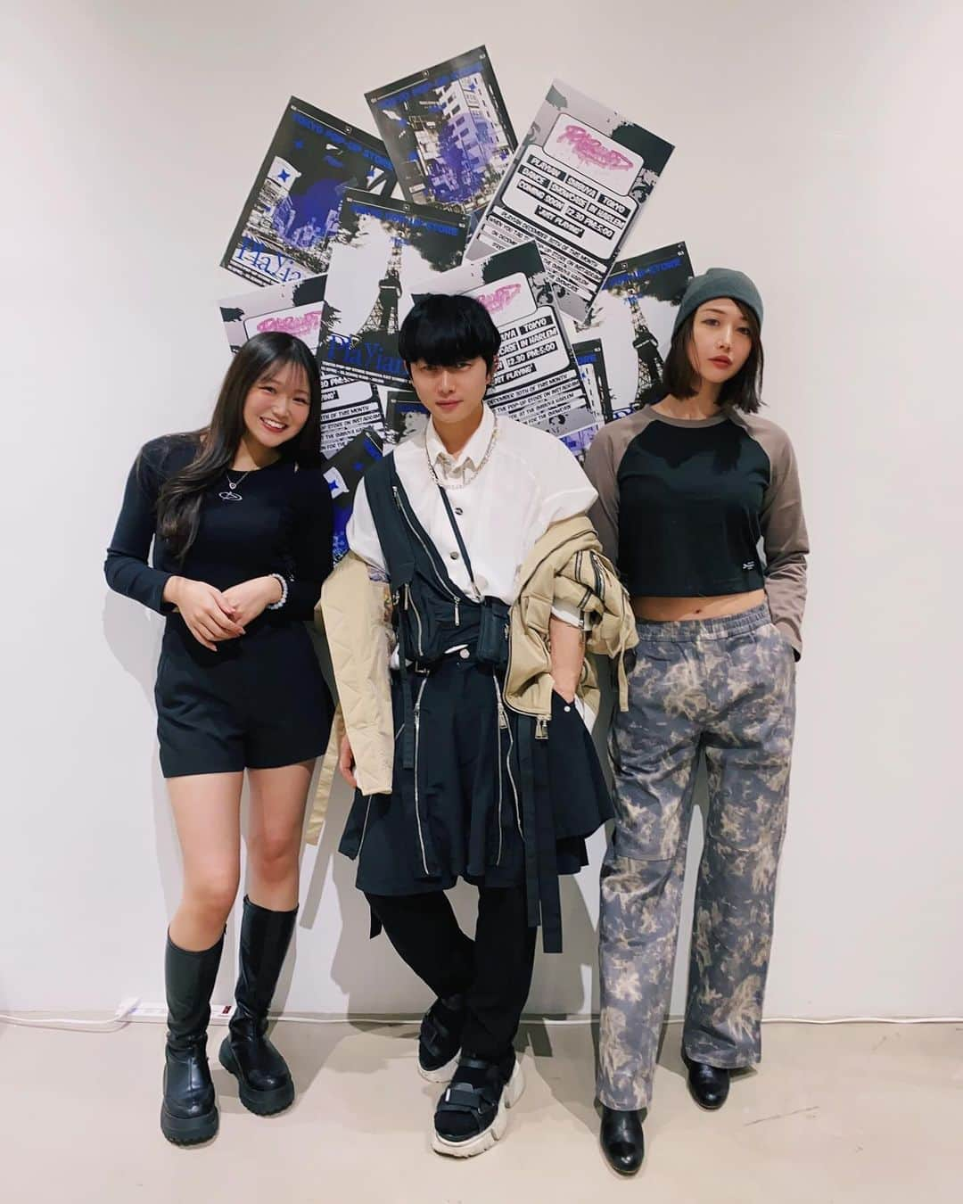 藤田早希さんのインスタグラム写真 - (藤田早希Instagram)「韓国のストリートブランドplayianが キャットストリートx-girl store 2階で 明日までやってるよー！ トップスのこれが可愛くて頼みました🫶🏻 ニット帽買いそびれたけん明日かう🥲 チャヌオッパありがとうございました✨ りらちゃんにも会えて嬉しかった！ 絶対ご飯いくー！. . . . #playian #playianjapan #韓国ストリートファッション #韓国ストリートブランド #streetfashion #🫶🏻 . . . .」12月2日 20時07分 - sakifujita