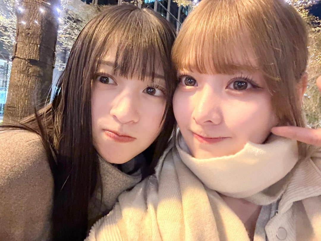 齊藤なぎさのインスタグラム：「✨‎🤍 ⁡ ⁡ ⁡ ⁡ ⁡ 今年の初イルミはまいかと！ 一緒に見られて嬉しかった〜楽しかった☺️♡ ⁡ イルミネーション大好きなので いっぱい見に行けますように。 ⁡ ⁡」