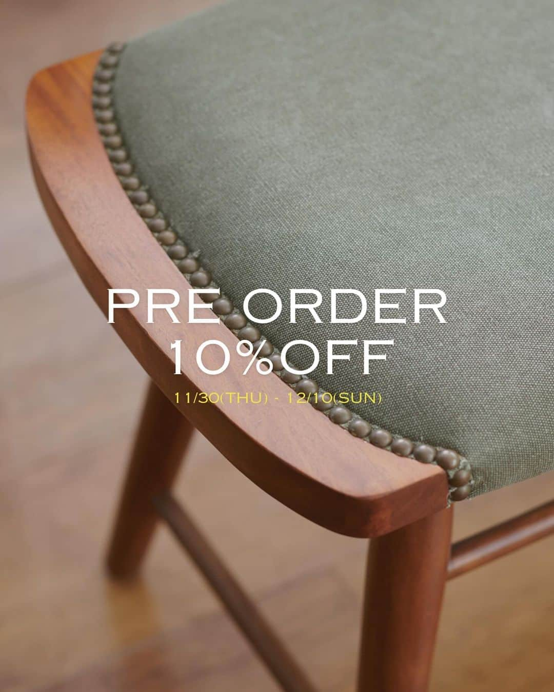 journal standard Furnitureのインスタグラム：「⁡ PRE ORDER 10%OFF CAMPAIGN ⁡ 11/30 (thu) - 12/10 (sun) ⁡ 最新アイテムを、いち早く先行予約＋10%OFFでお買い求めいただけるお得なキャンペーン！ 是非この機会にお買い物をお楽しみください！ ⁡ —— ⁡ ■SIERRA CHAIR IVORY ¥27,500 2024年04月中旬入荷予定 ⁡ ■OAKS BENCH ( KH / BE/ BK ) ¥55,000 2024年03月下旬入荷予定 ⁡ -— ⁡ #journalstandardfurniture #acmefurniture #baycrews #interior #furniture #dininginterior #diningroominterior #chair #interiordesign #bench #diningchair #diningbench」