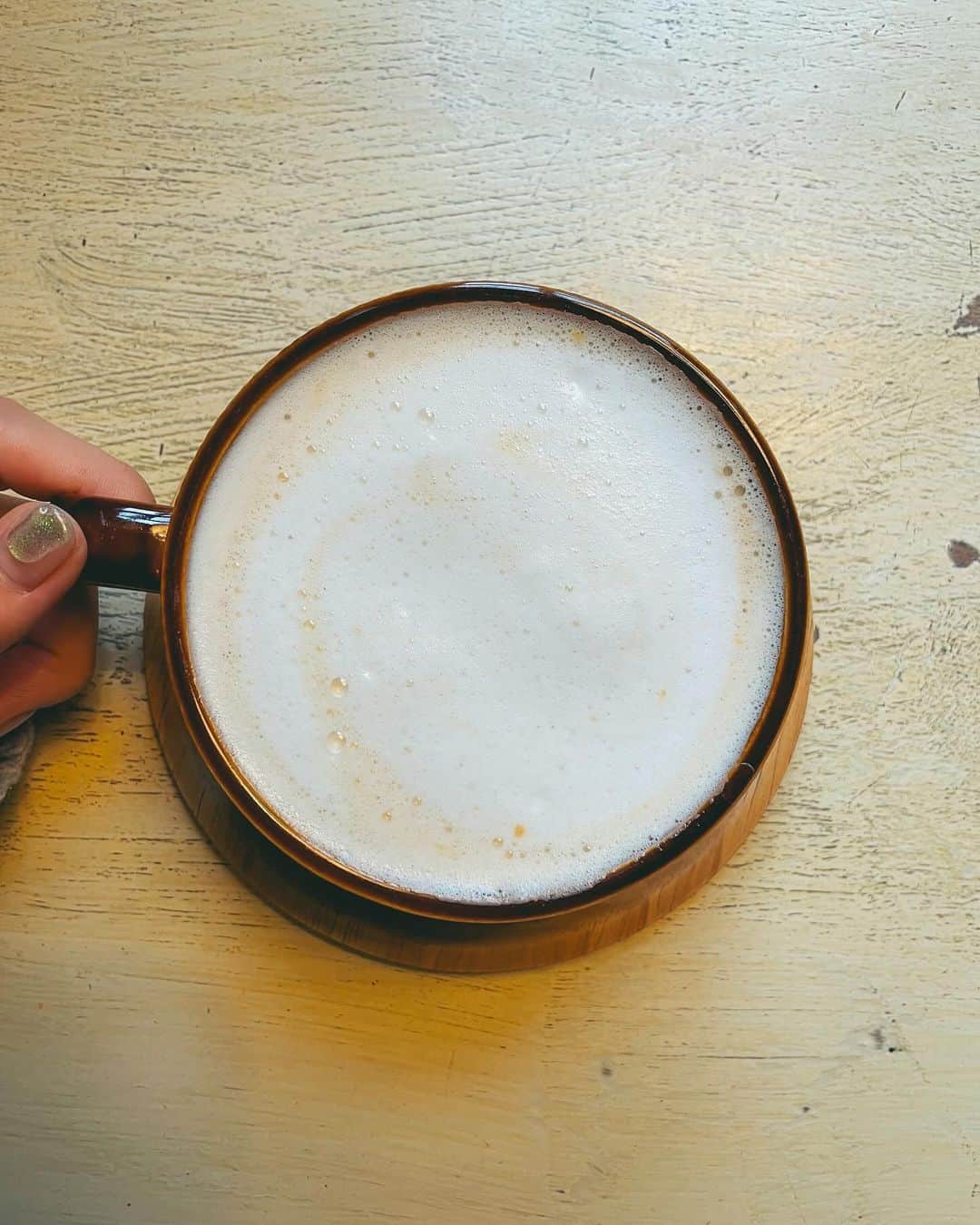 中島愛蘭のインスタグラム：「きれい☕️𓈒𓂂𓏸 もうホットしか飲めない🥺」
