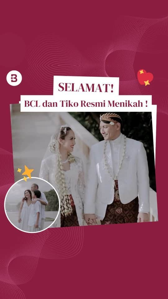 Beauty | Health | Fashionのインスタグラム：「Beauties, di awal bulan desember ini datang kabar bahagia dari pasangan @itsmebcl dan @tikotiki yang resmi menikah pada hari ini.🥳🕊  Yeayyy, selamat atas pernikahannya, semoga kebahagiaan selalu menyelimuti kehidupan rumah tangga pasangan ini🤗🥰❤️  📽 by @itsmebcl」