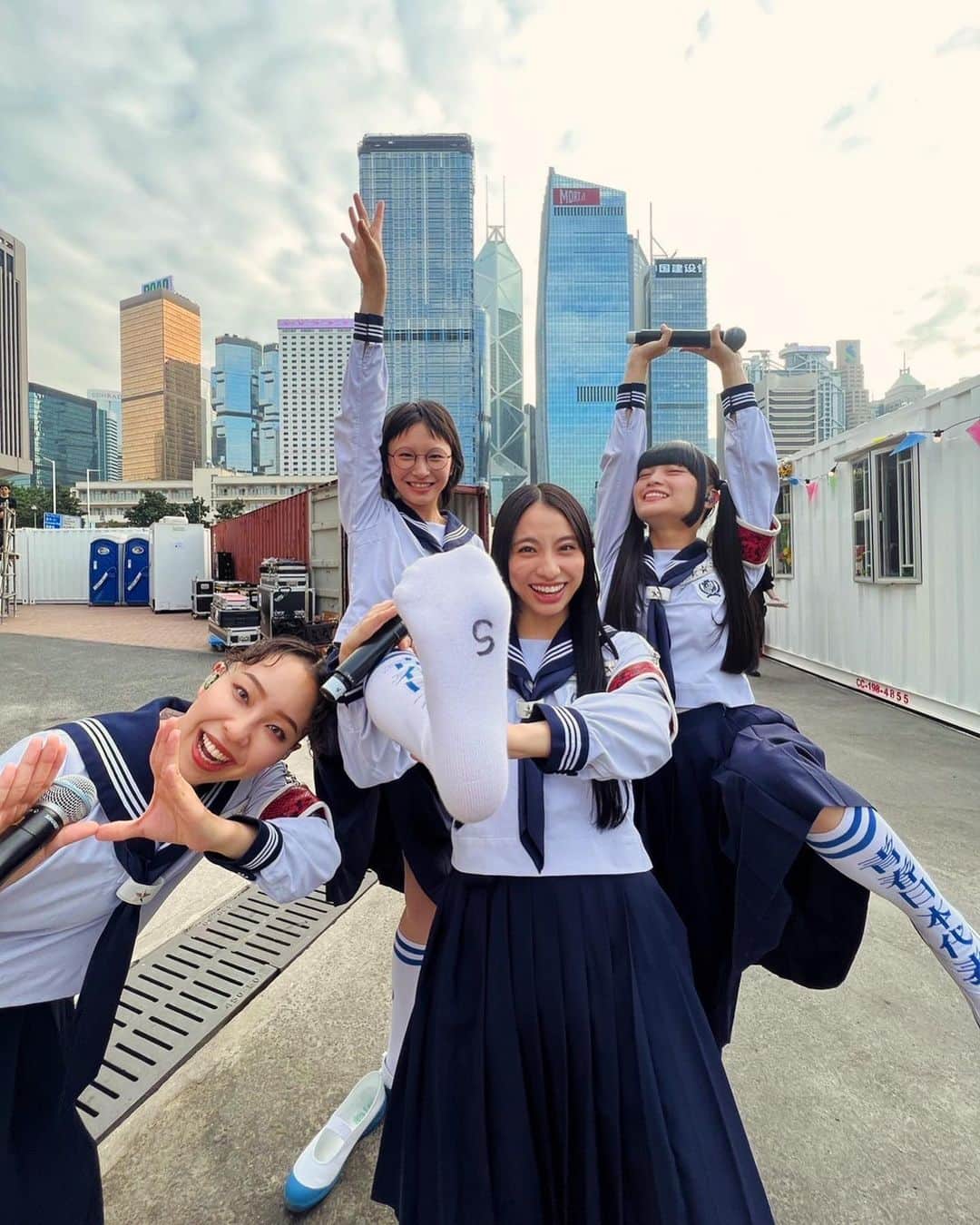 新しい学校のリーダーズのインスタグラム：「THANKYOU HONGKONG!!🇭🇰 Clockenflap Festival! @clockenflap 💥 #clockenflap2023 #clockenflap #hongkong #THESEISHUNTOUR2023 #ATARASHIIGAKKO」