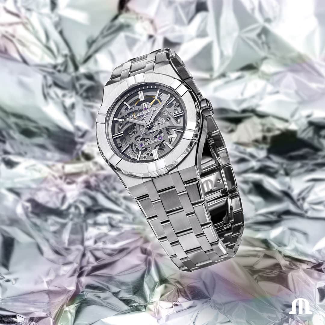 モーリスラクロアのインスタグラム：「Let’s get ready for the Festive Season! Wrap the #AIKON Automatic Skeleton and make it the best gift ever!  #BeYourAIKON #YourTimeIsNow」