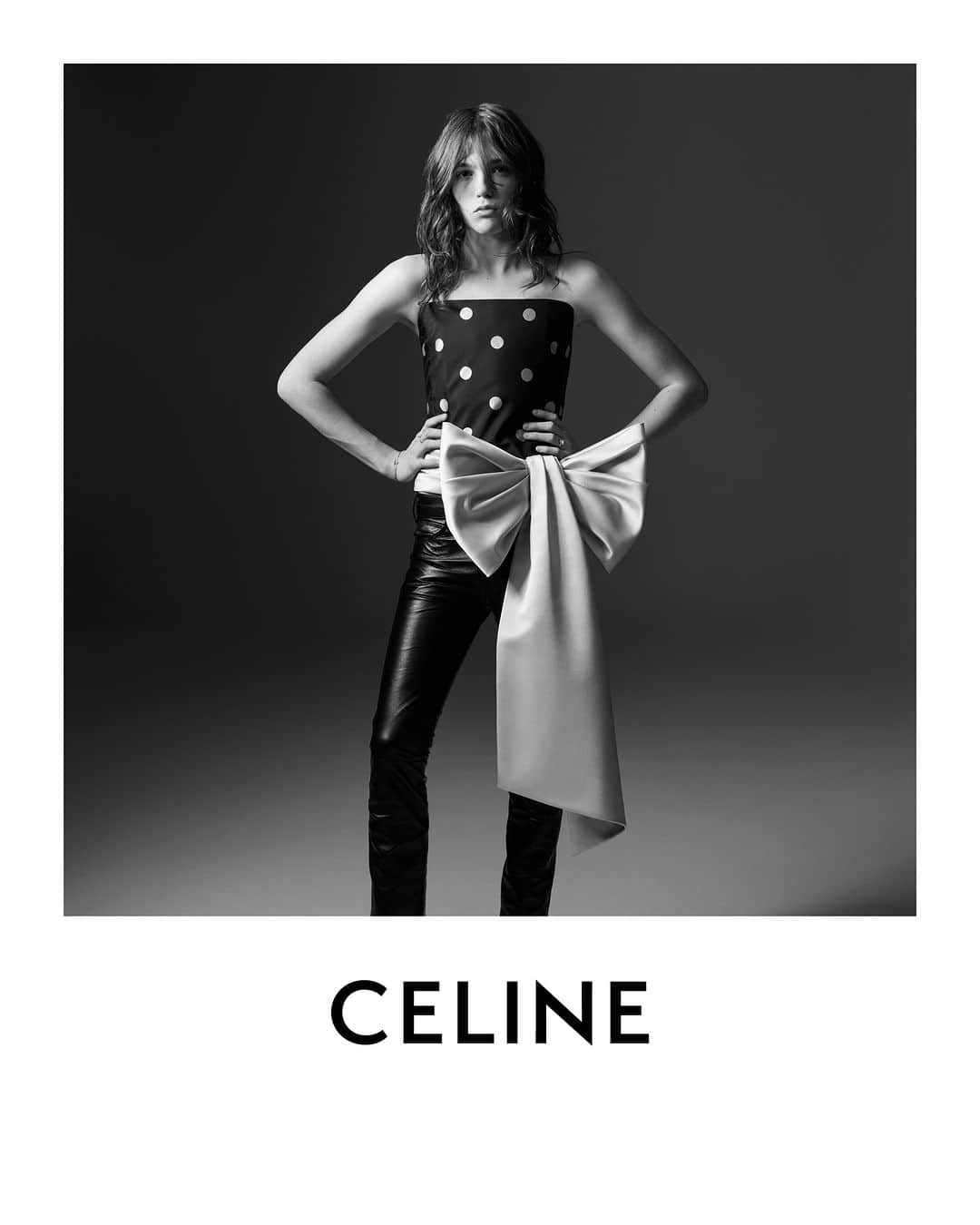 Celineのインスタグラム：「CELINE 20 HOMME SUMMER 24  DELUSIONAL DAYDREAM  CELINE COUTURE  CELINE SILK BUSTIER  CELINE LOU JEANS   COLLECTION AVAILABLE IN STORE AND ON CELINE.COM ON JANUARY   VINCENT @HEDISLIMANE PHOTOGRAPHY AND STYLING LONDON OCTOBER 2023  #CELINEHOMME #CELINEBYHEDISLIMANE」