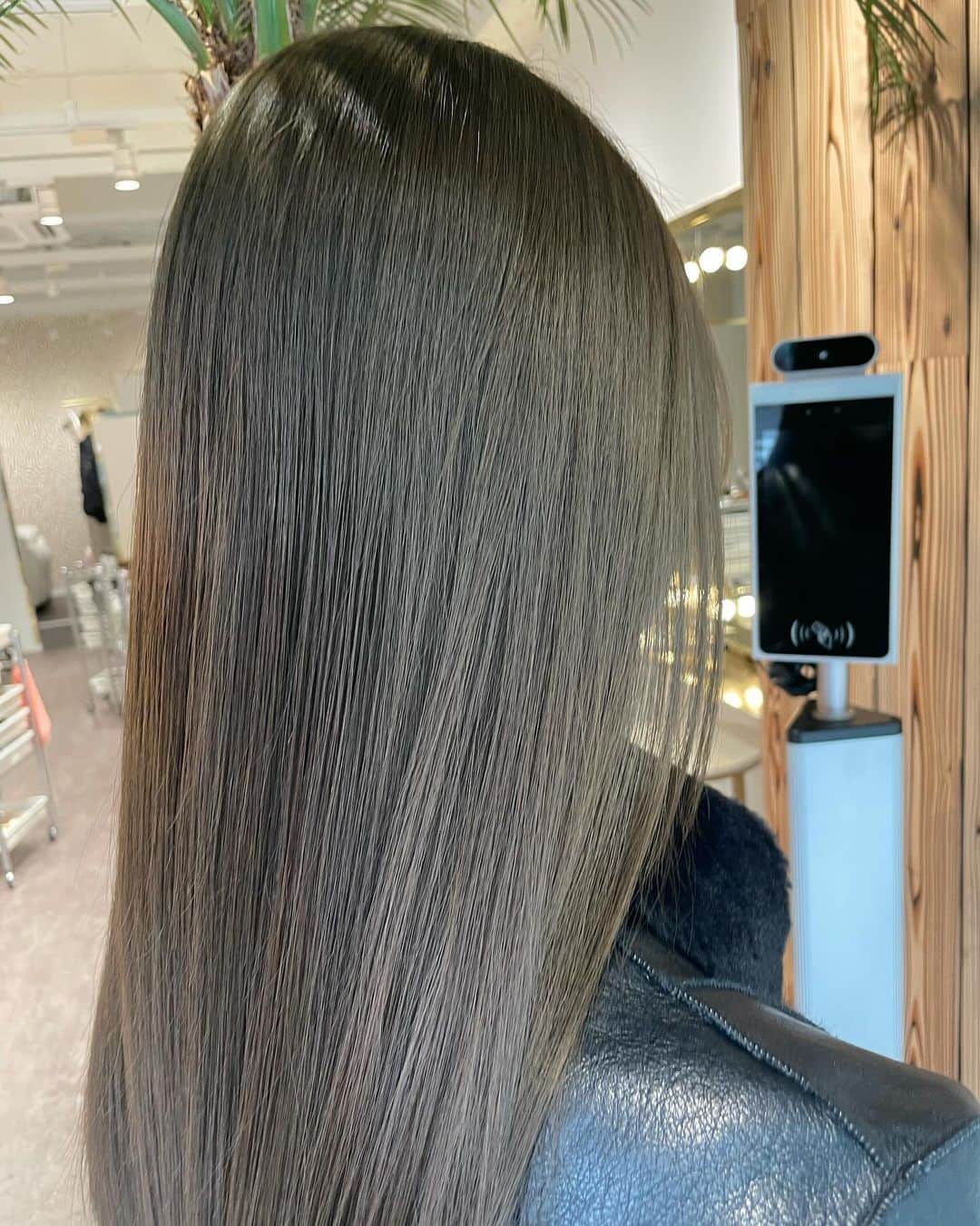 河原洋美のインスタグラム：「オレンジみをなくした柔らかいヌードグレー✨ すこーし根本の方にはオリーブを混ぜながら綺麗な色落ちになるように1人1人にお薬を合わせて設定しています✨  12月はご予約が埋まるのが早いので、スケジュールわかった人は早めのご予約をオススメします🙏🏻✨💕 ＃linkybyshima #hiromi_hair」