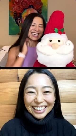 Arisaのインスタグラム：「5つの質問をしながら2023年振り返りLIVE❤️みんなのコメントにErikoと私がパワーをもらいました！みんなにハイファイブ🤚  12月はいっぱい食べて飲んでの日が続きがち。そんな時のリセット法もErikoが教えてくれています☺️12月、腸内環境整えてポジティブに過ごしていこうー！  📣\\お申し込み受付中// 【心と体を整える栄養学ワークショップ】腸で脳を整える 〜マインド美人は腸で作られる〜  詳細はプロフィールのリンクから❤️」