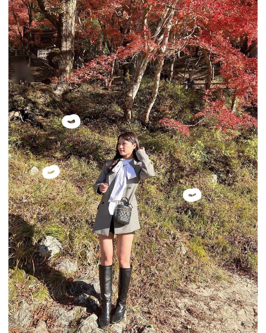 中野愛理さんのインスタグラム写真 - (中野愛理Instagram)「紅葉みにいったときの🍁⠜ 　　　　　　 　　　　　　　 #今日のらぶこーで」12月3日 21時25分 - airi_nakano_
