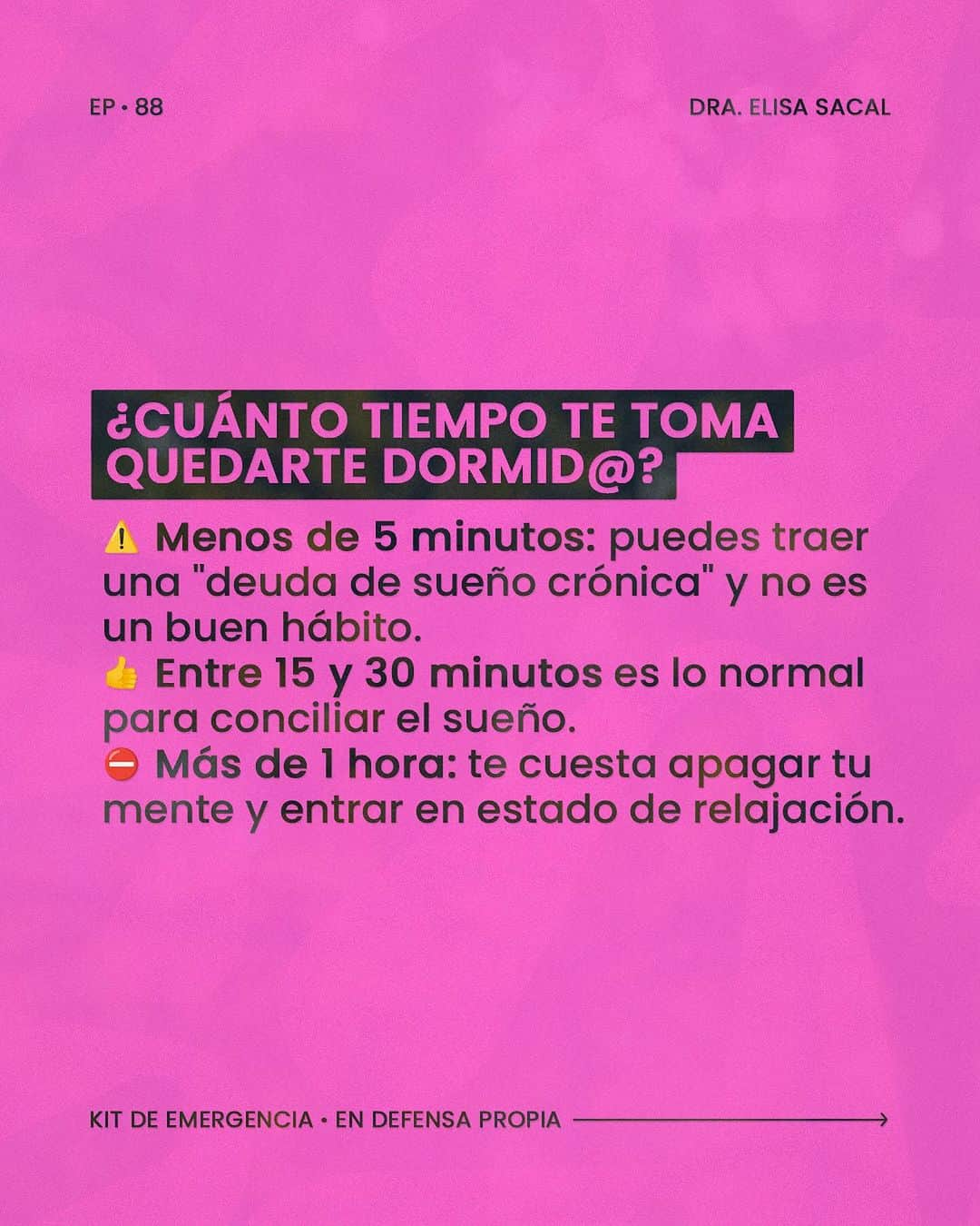 Erika De La Vegaさんのインスタグラム写真 - (Erika De La VegaInstagram)「Estadísticamente solo el 6% de las personas conscientemente cuestiona cuántas horas duermen. La semana pasada la doctora @dra.elisasacal nos compartió todos los mitos, herramientas y buenos hábitos para cambiar y mejorar nuestra calidad del sueño, porque no es solo lo que haces antes de dormir, sino también lo que haces durante el día que puede o no afectar tu sueño.  Comparte esta información con todo el que la necesite y aprende mucho más en el episodio completo disponible en todas las plataformas de audio: spotify, google podcasts, apple podcasts, amazon music y en mi canal de youtube.  #ErikaDeLaVega #podcast」12月3日 7時50分 - erikadlvoficial