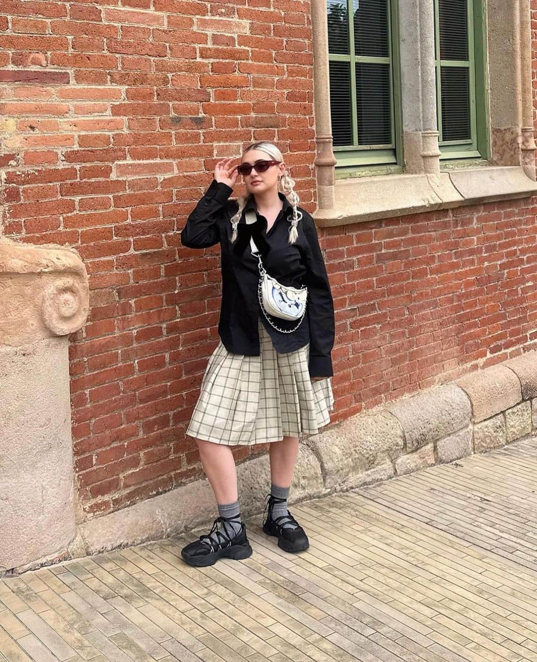 レイジー・オーフのインスタグラム：「RESTOCKING 08/12: HAPPY SAD LACE UP BALLET SNEAKERS 🩰🖤👀  ‘Cos you all asked so nicely, and everyone looks so damn good in ‘em, we’re restocking our best-selling shoes! They’ll be, as always, in a limited run so make sure to set your alarms and grab yours 💨  Back in stock on Friday 8th December at 12pm GMT everywhere ⏰」