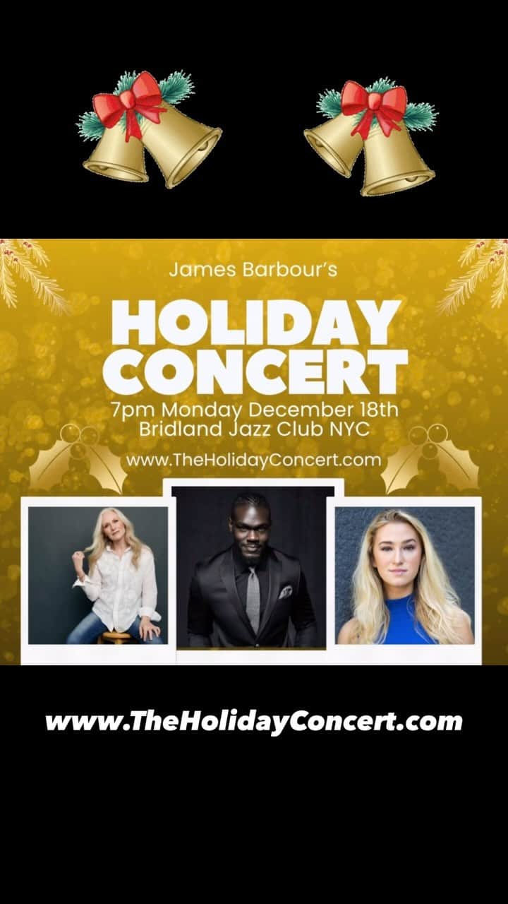 ジェイムズ・バーバーのインスタグラム：「It’s almost time!  Join us in person or virtually. www.TheHolidayConcert.com」