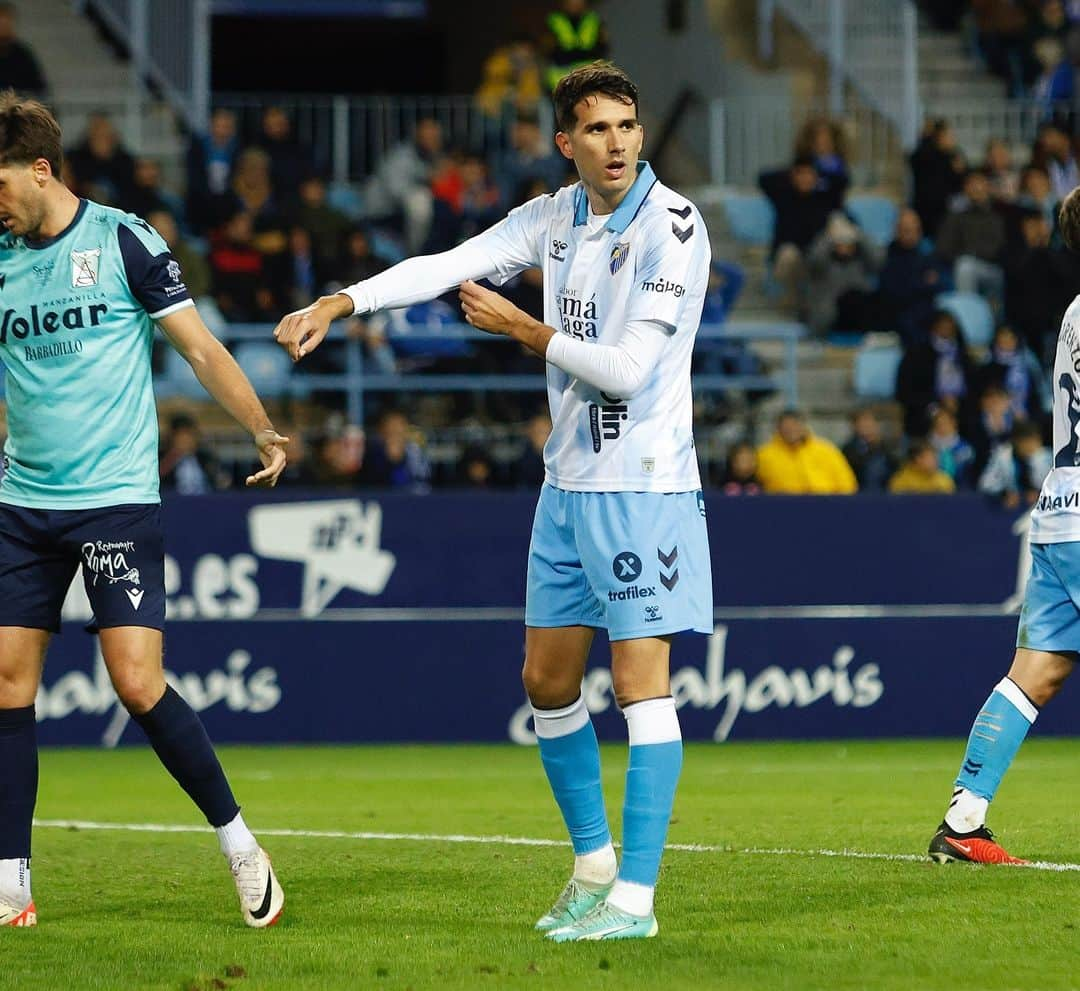 マラガCFのインスタグラム：「🎙️ Juanpe: “Tenemos que seguir trabajando y tener tranquilidad”  🗣️ “El equipo lo da todo y tiene muchas ocasiones, es el camino”  #MálagaSanluqueño」