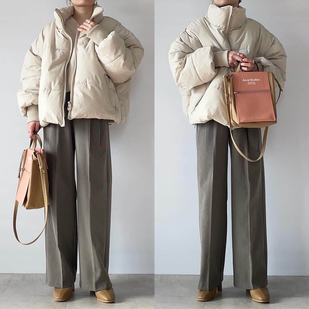 nakkoo555さんのインスタグラム写真 - (nakkoo555Instagram)「ㅤ ㅤ @nostalgia_jp のボリュームダウン コロンとしたシルエットが良き良き☺️ 寒い日はこれに限る🥶  GU#タックワイドパンツ に合わせました👖 UNIQLOのより、しなやかなので こちらのシルエットも好きです🫶 ㅤ  @nostalgia_jp 【ZOZO限定】#ファイバーダウンボリュームジャケット ※1,000円クーポンあり    blogにコーデ詳細載せてます✍️ @nakkoo555 のトップページから飛べます✈️ ㅤ  ㅤ  outer... @nostalgia_jp #nostalgiajp#ノスタルジア @nostalgia_zozotown #noszozo  pants... @gu_for_all_ @gu_global #gu#ジーユー#GU購入品 skirt... #SHENERY ㅤ ㅤ @gu_for_all_ GU着用アイテム ーーーーーーーーーーーーーーーーーーー #タックワイドパンツ (丈標準70.0～74.0cm) 商品番号: 347576 カラー: 34 BROWN サイズ: WOMEN S ーーーーーーーーーーーーーーーーーーー  ㅤ #pr #30代コーデ #40代コーデ #アラフォーコーデ  #zozo #zozotown #zozo購入品 #zozotown購入品 #大人カジュアル #stylehint #Stylehinter #gu #ジーユー #GU購入品 #GUコーデ #gu_for_all #ジーユーコーデ #GU新作 #骨格ストレート #骨格ナチュラル #迷ったときコーデ」12月3日 8時36分 - nakkoo555