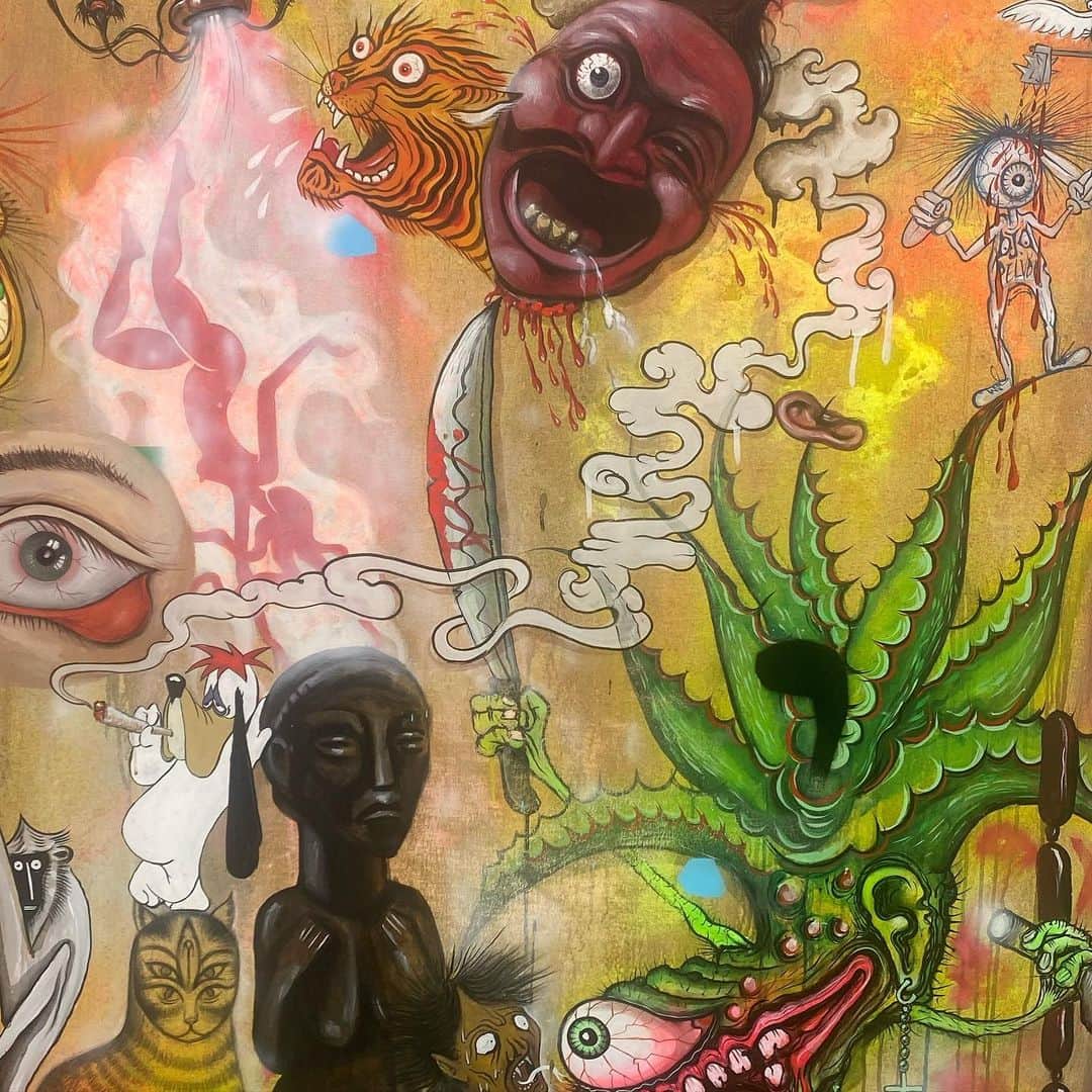 アムステルダム・タトゥー・ミュージアムのインスタグラム：「Lakra and seven others,its a feest hanging in oaxaca#mexicotattooing#lakra#oaxaca」