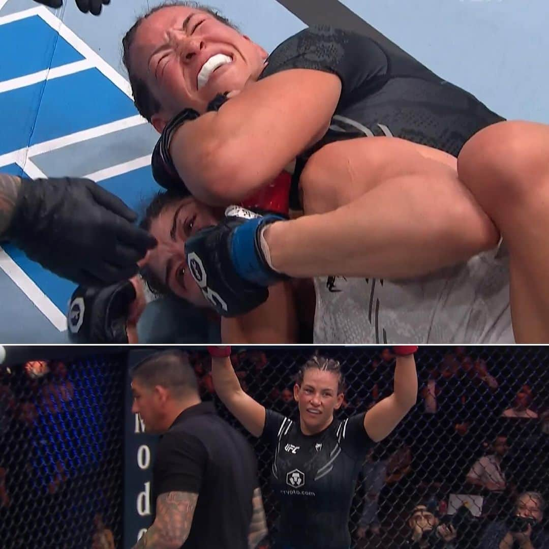 ミーシャ・テイトのインスタグラム：「Miesha Tate dominates Julia Avila for a third-round submission #UFCAustin」