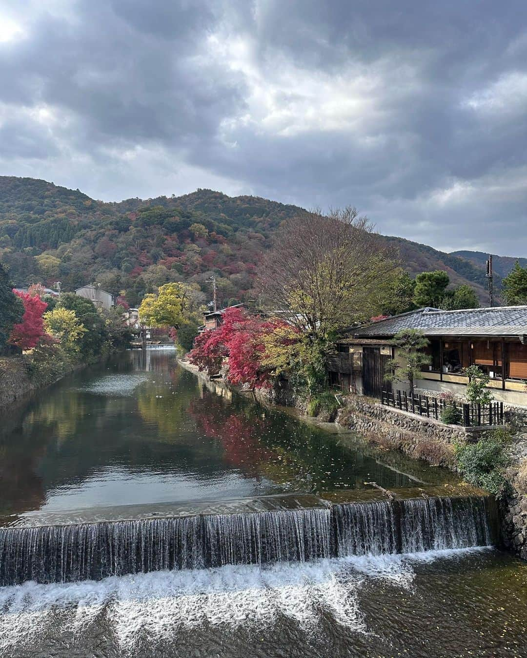 諸星みゆさんのインスタグラム写真 - (諸星みゆInstagram)「🍁⠜ ⁡ 嵐山へ電車で行ってきました🚃 ⁡ 電車で行くのは初めてで とっても新鮮な気持ち…·͜· ︎︎ᕷ ⁡ ちいかわとコラボしてて うさぎ車窓のイラストがついてたよ❣️ ⁡ 嵐山駅と渡月橋の間あたりの橋も きれいで鴨が泳いでたりで癒されたなあ… ⁡ 嵐山に向かいながらどんどん雲がでてきて 空が暗くなっていく様子が 動画や写真に残ってておもしろい！💭⸒⸒ ⁡ 嵐山駅から渡月橋方面の紅葉とってもきれいで 写真撮りすぎて時間がかなりたってた…笑 ⁡ 見どころ満載で困った困った🤔💦 ⁡ 嵐山のメイン観光地で最初に撮った写真初は 初音ミクちゃんとの写真でしたY(๑˙³˙)Y💚 ⁡ 京都旅行の写真と動画たくさんあるから すこしずつ載せよう〜😌🫶 ⁡ ┈┈┈┈┈┈┈┈┈┈┈┈┈┈┈┈┈┈┈┈   #京都  #京都観光  #京都紅葉  #嵐山  #嵐山駅  #渡月橋  #嵐山観光  @kyotoaiwafuku  #愛和服  #愛和服京都駅前店  #着物レンタル  #京都着物レンタル  ⁡」12月3日 9時13分 - miyucheese.ig