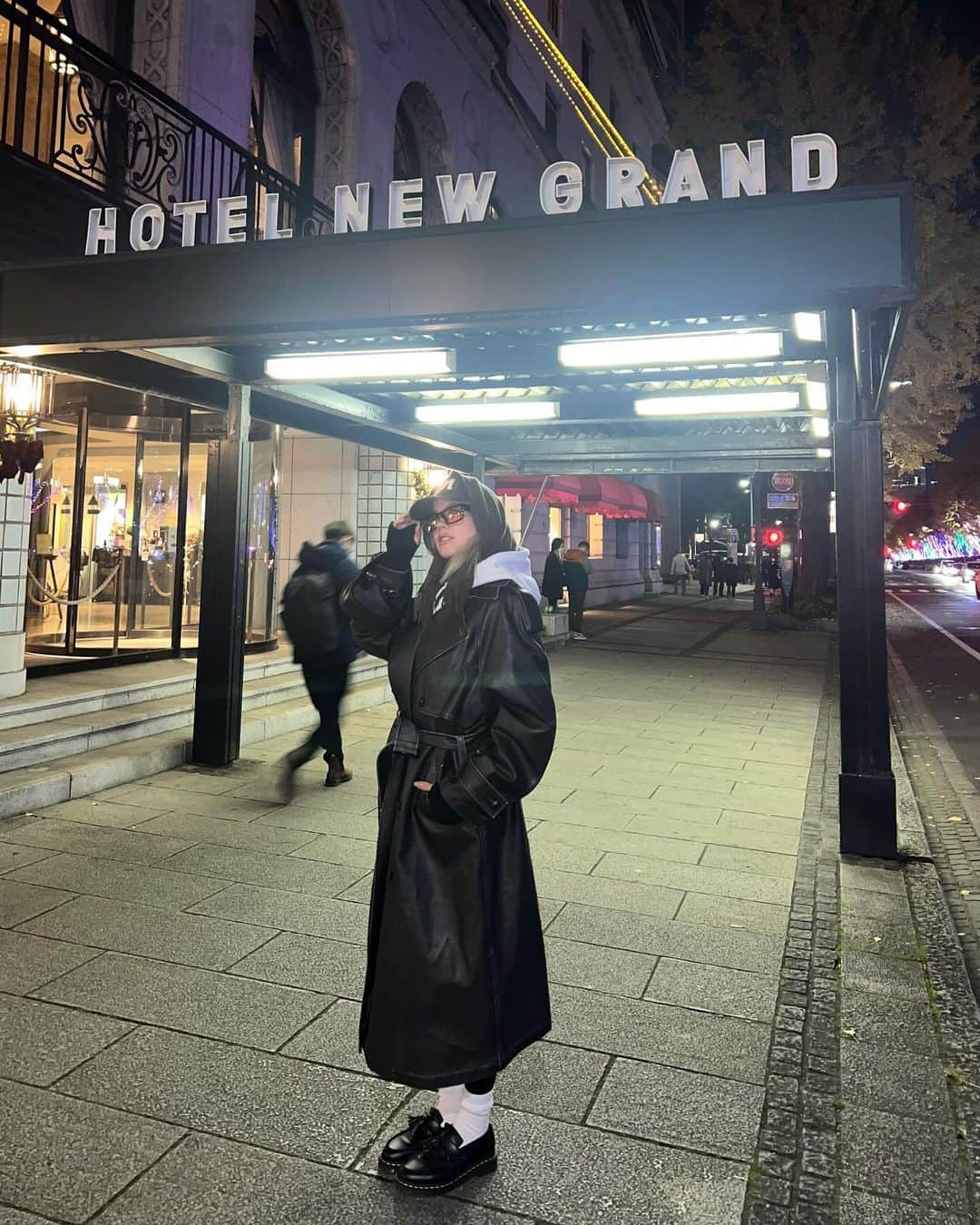 Satomi Biancaのインスタグラム：「🌃🌉🗞️ 　　 　　 NYと見せかけてYokohama🎡🗽     街の雰囲気が素敵で、冬の夜にぴったりでした🌙」