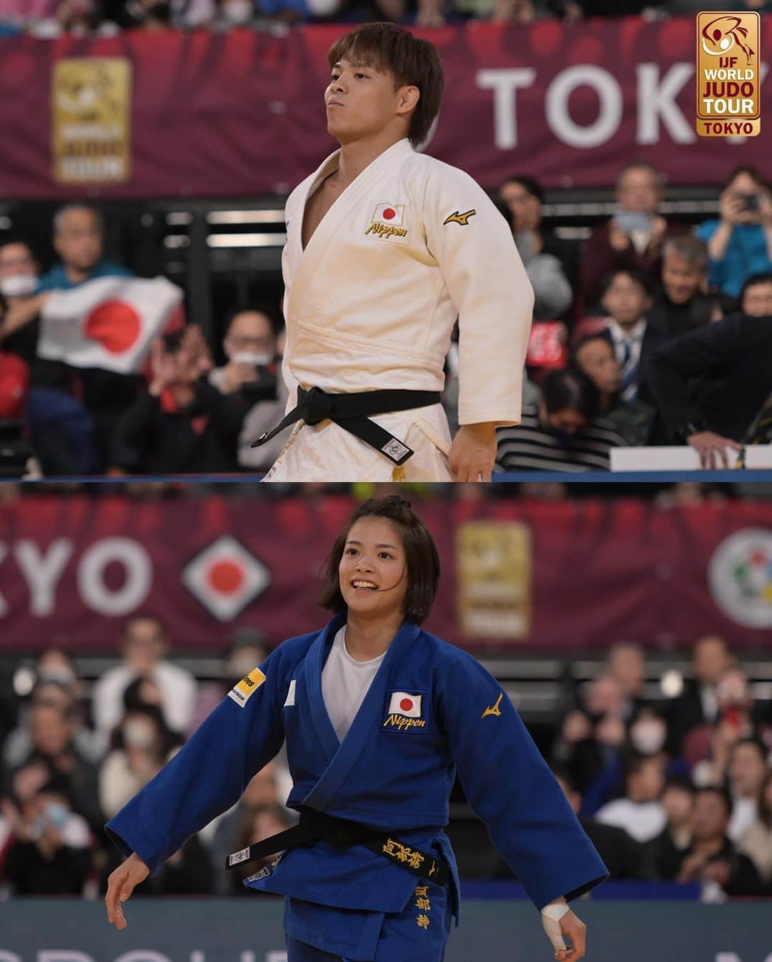 阿部一二三のインスタグラム：「Siblings power - Uta and Hifumi ABE 🥇🥇🇯🇵   Follow all the action on JudoTV.com 📺  #JudoTokyo #Judo #Tokyo  #Japan  #Sport #Olympics #OlympicQualifiers #RoadToParis2024 #WJT」