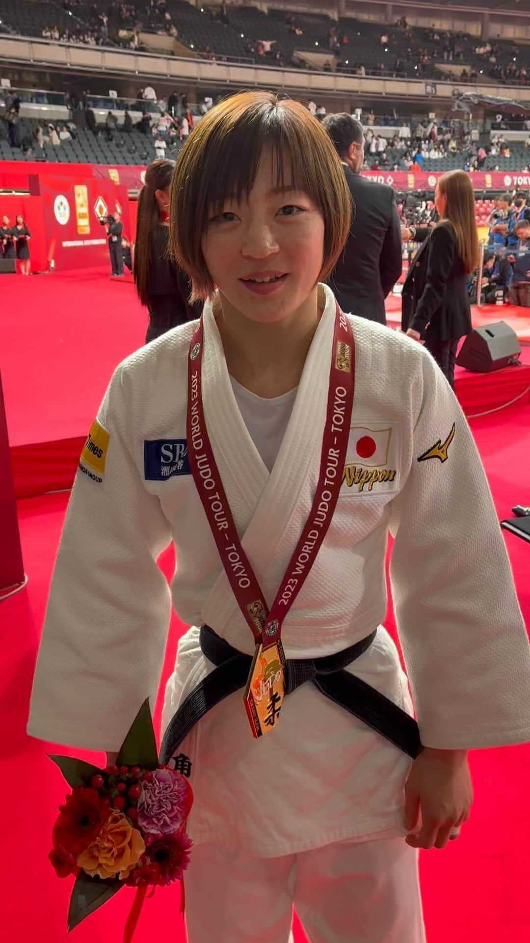 全日本柔道連盟(AJJF)のインスタグラム：「🥇48kg級　角田夏実選手」