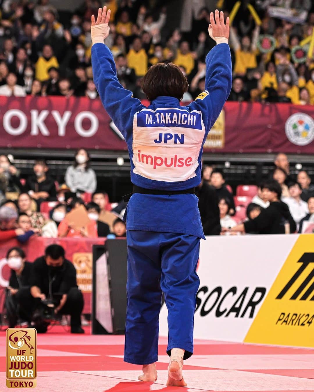 全日本柔道連盟(AJJF)のインスタグラム：「A brilliant fight from the Japanese judoka, securing another gold medal for the host country - Miku Takaichi 🥇🇯🇵   Follow all the action on JudoTV.com 📺  #JudoTokyo #Judo #Tokyo  #Japan  #Sport #Olympics #OlympicQualifiers #RoadToParis2024 #WJT」