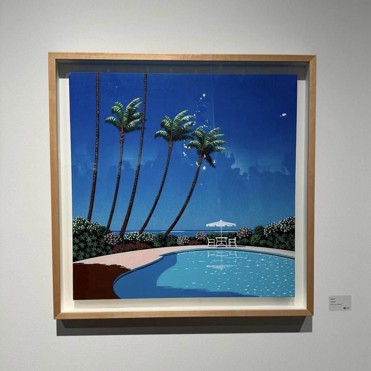 永井博のインスタグラム：「WAVE,2023-24.Lurf MUSEUM展示中、よろしくね🐧💦。」