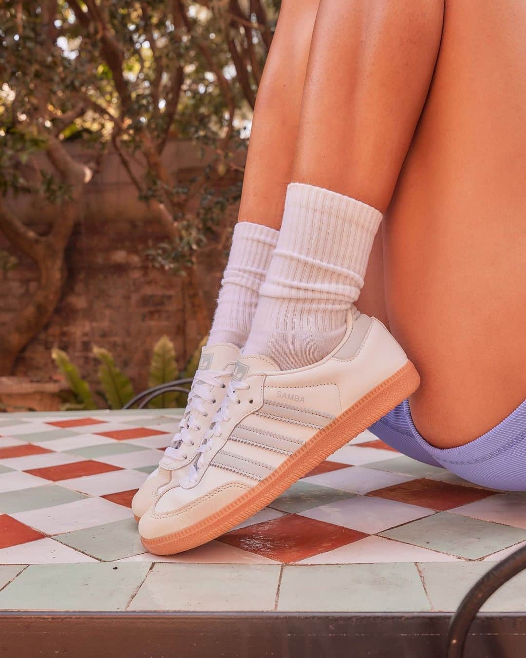 STYLERUNNERのインスタグラム：「Sneaker Crush Sunday // these baby blue Sambas will be your go-to this Summer. Shop now online, coming soon to all stores! 😍   Discover new arrivals from adidas instore and online now.  #sneakercrushsunday」