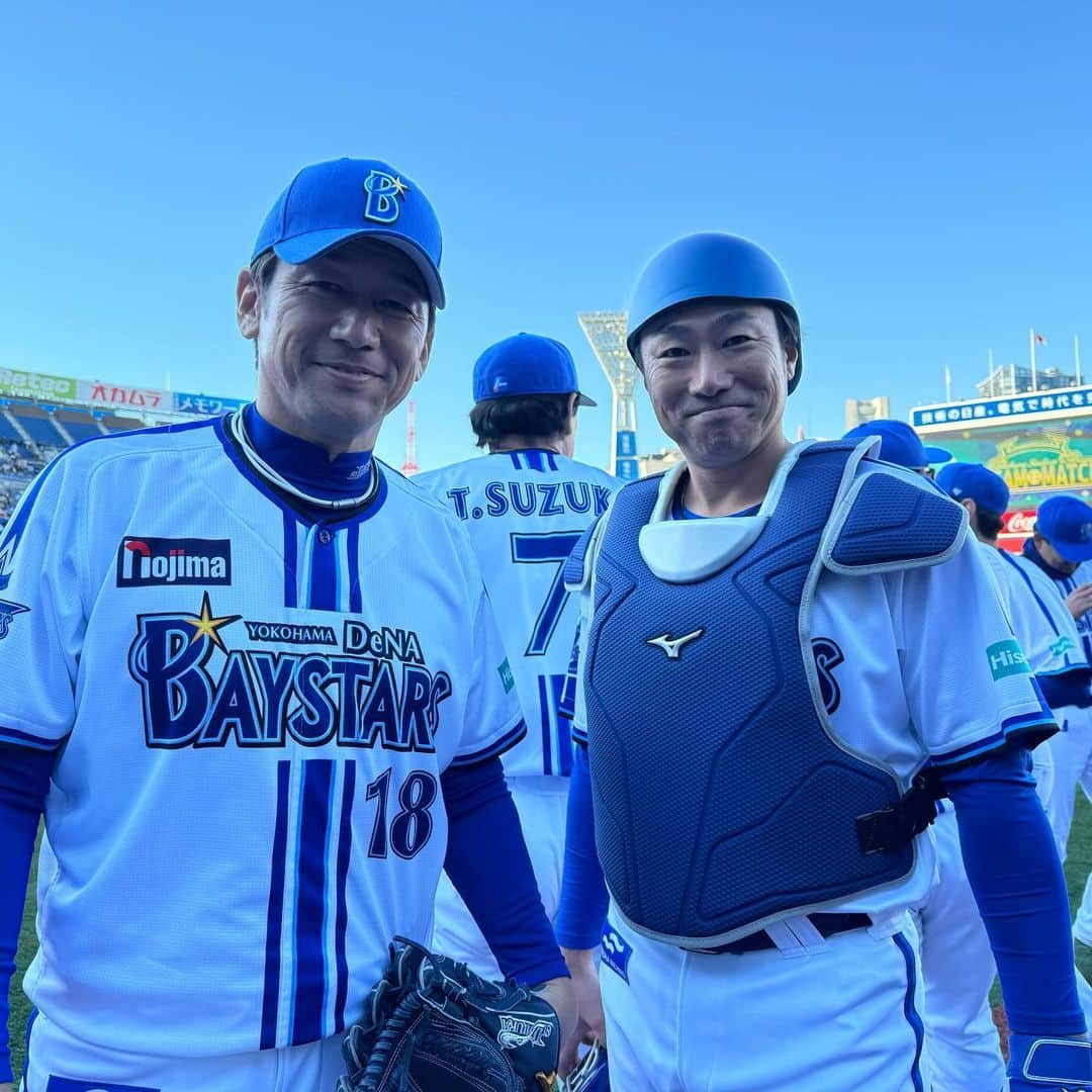 三浦大輔さんのインスタグラム写真 - (三浦大輔Instagram)「.  YOKOHAMA STADIUM  45th  DREAM MATCH！  ヨ・ロ・シ・ク！！  #yokohama #stadium #45 #th #dream #match #横浜denaベイスターズ  #監督 #三浦大輔 #ヨロシク」12月3日 17時50分 - d.miura_official