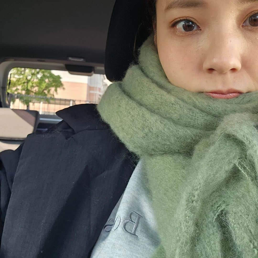 CHIHARUのインスタグラム：「この色めちゃくちゃよかった🧣」