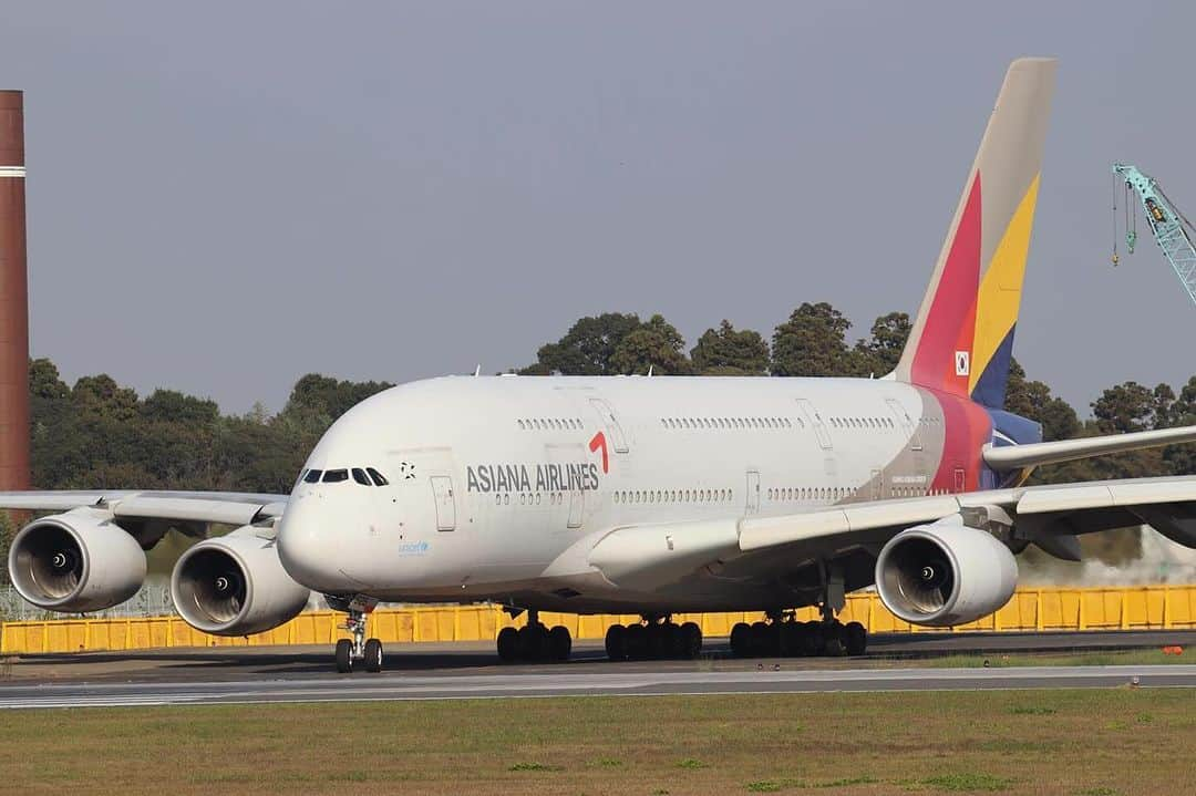 アシアナ航空日本地域公式アカウントさんのインスタグラム写真 - (アシアナ航空日本地域公式アカウントInstagram)「𝘼𝟯𝟴𝟬 ✈️  ┈┈┈┈┈┈┈┈┈┈ 全方向からみるA380。 世界最大級の機体は迫力満点！  近くで見ても遠くからでもパワーに圧倒されます。  いつも撮影ありがとうございます！ 📸@taka_hiro26  ┈┈┈┈┈┈┈┈┈┈   #アシアナ航空 #アシアナ #ASIANA #asianaair #asianaairlines #OZ #Flyasiana #韓国 #korea #韓国旅行 #✈️#エアバス #A380 #飛行機 #飛行機のある風景 #flyoz」12月3日 19時07分 - asiana.jp_official