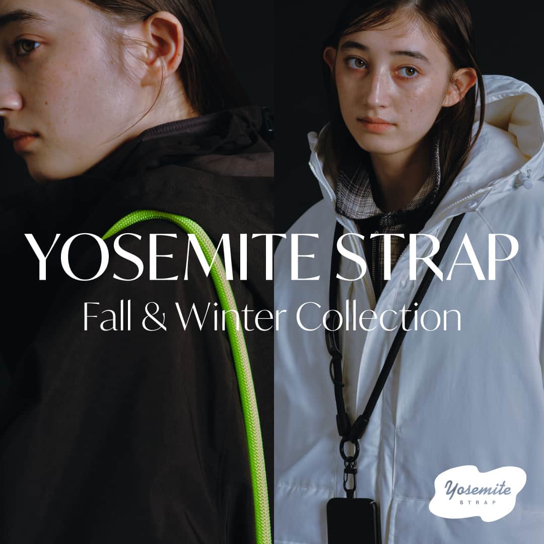 フリークスストアのインスタグラム：「-YOSEMITE STRAP Fall & Winter Collection-  スマホストラップの定番「ヨセミテストラップ」から新作の「BLACK REF EDITION」が新登場。 暗くなりがちな秋冬のコーディネートのアクセントや、ギフトとしても最適なアイテムです。  ▶︎TOPページ( @freaksstore_official )のURLからFeatureをご覧ください。  #freaksstore #フリークスストア #freaksstore23fw  #freaksstoreofficial #freaksstore_men #freaksstore_women」