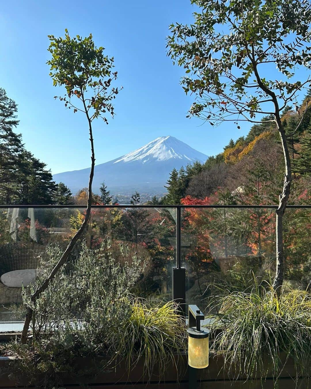 あいりさんのインスタグラム写真 - (あいりInstagram)「先月、家族でお誕生日&リフレッシュ旅行に行ってきました🚗💨 ⁡ 全く意識してなかったのですが 我が家が行った時期は紅葉がとってもキレイな時で、なんだか得した気分でした☺️ ⁡ 我が家の晴れ男のおかけで天気にも恵まれ キレイな富士山を眺めることができ 今回宿泊したふふ河口湖 (@fufu_kawaguchiko )は洗練された客室やおもてなし、美味しい食事を堪能でき、 また素敵な家族の思い出を作ることができました🥹 ⁡ 本日YouTubeに旅行VLOGをアップしたので よかったらご覧ください✨ ⁡ ⁡ 行きの車の中で色々ありましたが とても貴重でリフレッシュした時間を過ごすことができ、毎度予約してくれるコクーン🐼に感謝です。 ⁡ ⁡ #家族旅行 #河口湖 #ふふ河口湖」12月3日 19時04分 - airi_happy