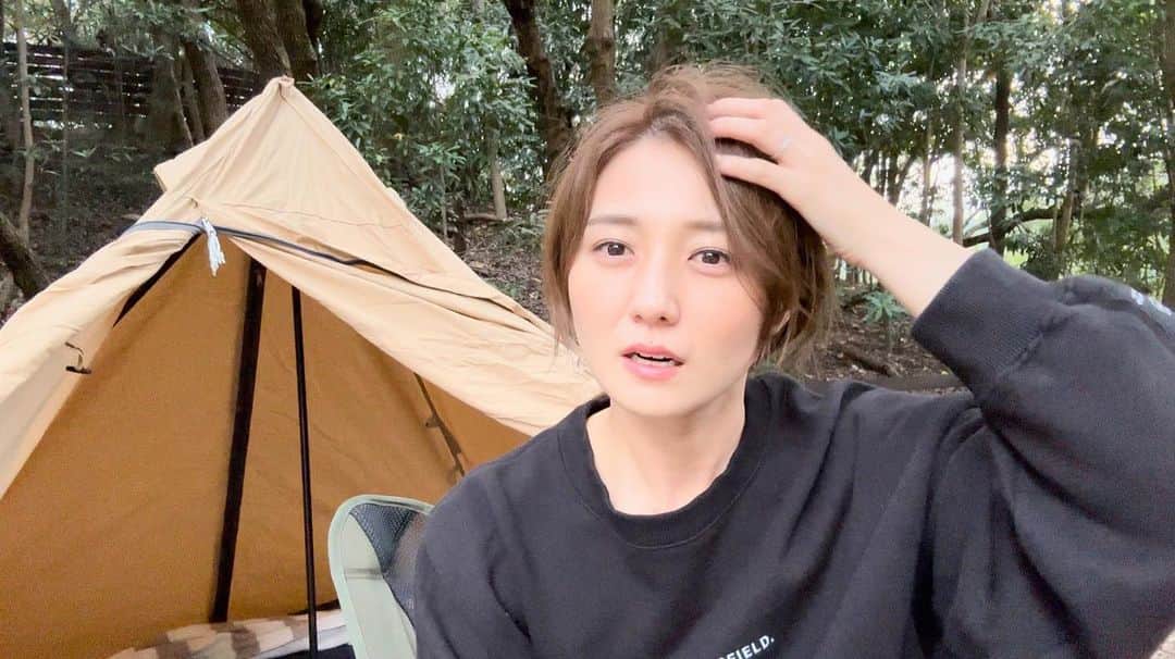 久野静香のインスタグラム：「＊ 【YouTube】 動画公開しました！！ ⁡ 「初めてソロキャンプに挑戦！でも…これでいいんでしょうか？？」 ⁡ #キャンプ #ソロキャン #アナウンサー」