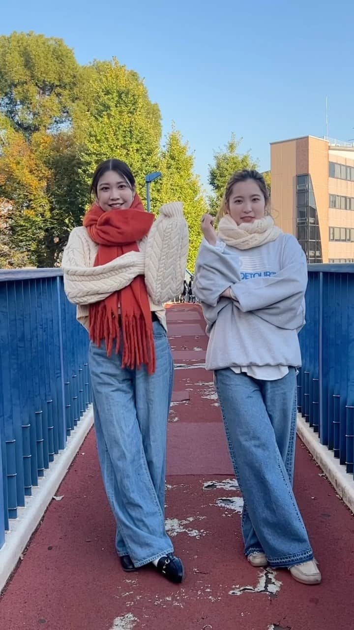 Ungrid staff snapのインスタグラム：「どのマフラーが好き？🧣♡  #起毛大判ニットマフラー  アイボリー/グレー/オレンジ/ブラウン ¥7,700(tax in)  #ケーブル編みニットマフラー アイボリー/ベージュ ¥7,700(tax in)  ーーーーーーーーーーーーーーーーーーーーーーーーーーーー ☑︎商品詳細は製品タグ or TOPページURLよりチェック   » @Ungrid_staffsnap  #Ungrid #アングリッド #ungrid_official #ungriddenim #ungridコーデ #カジュアル #カジュアルコーデ #シンプル #マフラー #マフラーアレンジ #カラー #ootd #着回し #骨格 #骨格ウェーブ #骨格ストレート #骨格ナチュラル #低身長 #高身長 #イエベ #ブルベ」