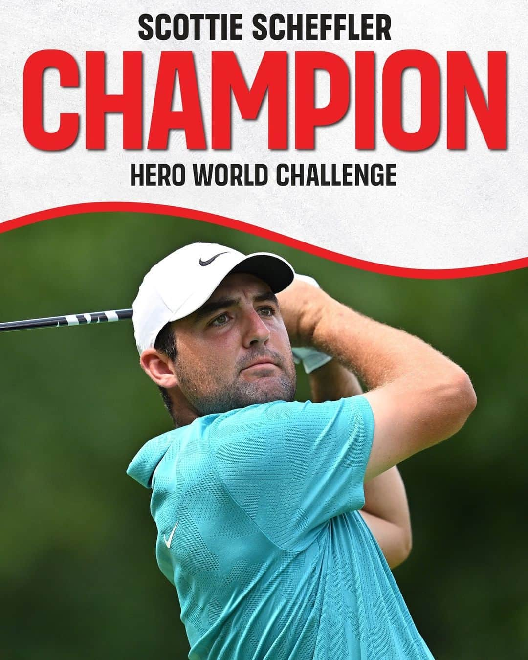 チョン・インジのインスタグラム：「Scottie Scheffler WINS the Hero World Challenge for his third title of the year! 🏆」