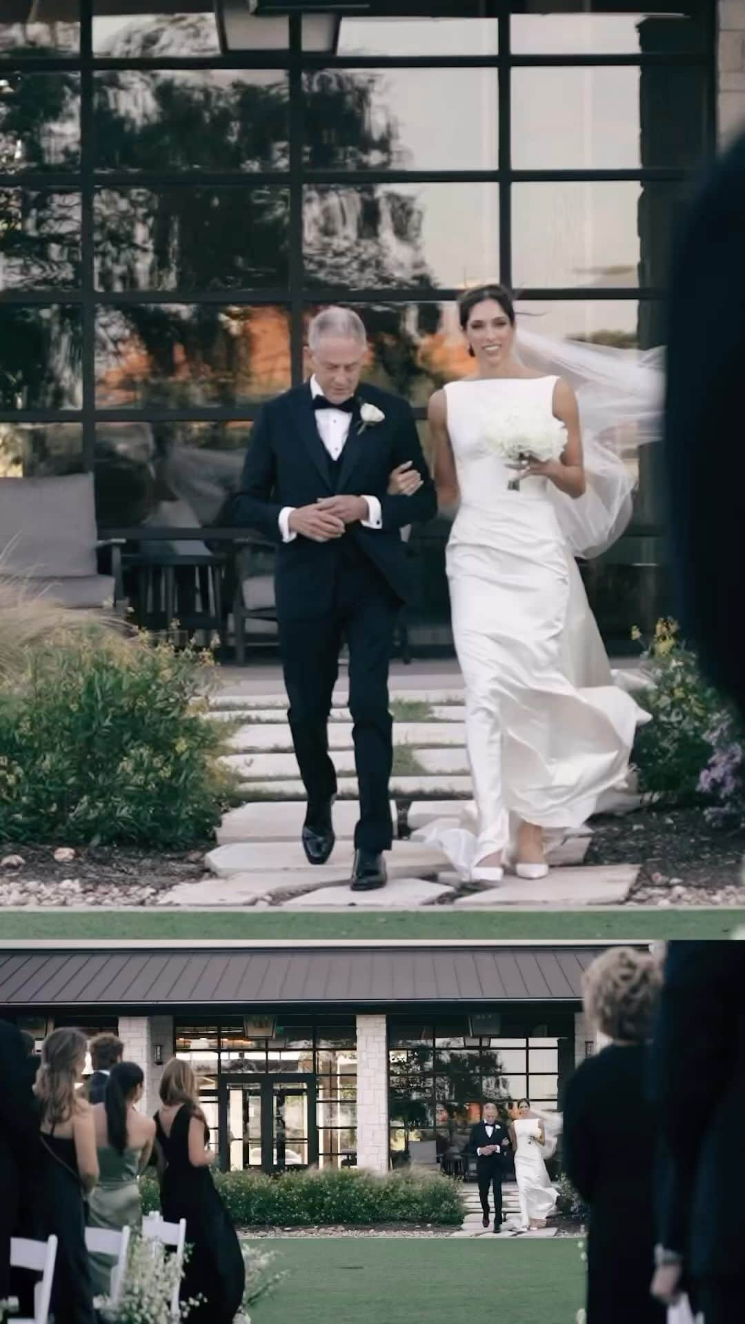 WEDDING APPARELのインスタグラム：「The most sentimental moment just went wrong🙈🤣 #WeddingEntrance #weddingfail #Bride #fatherofthebride #herecomesthebride #funnyweddings  📸 @718.creative」