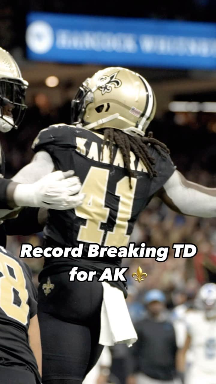 ニューオーリンズ・セインツのインスタグラム：「The record breaker for @alvinkamara 🙌  📺: FOX」