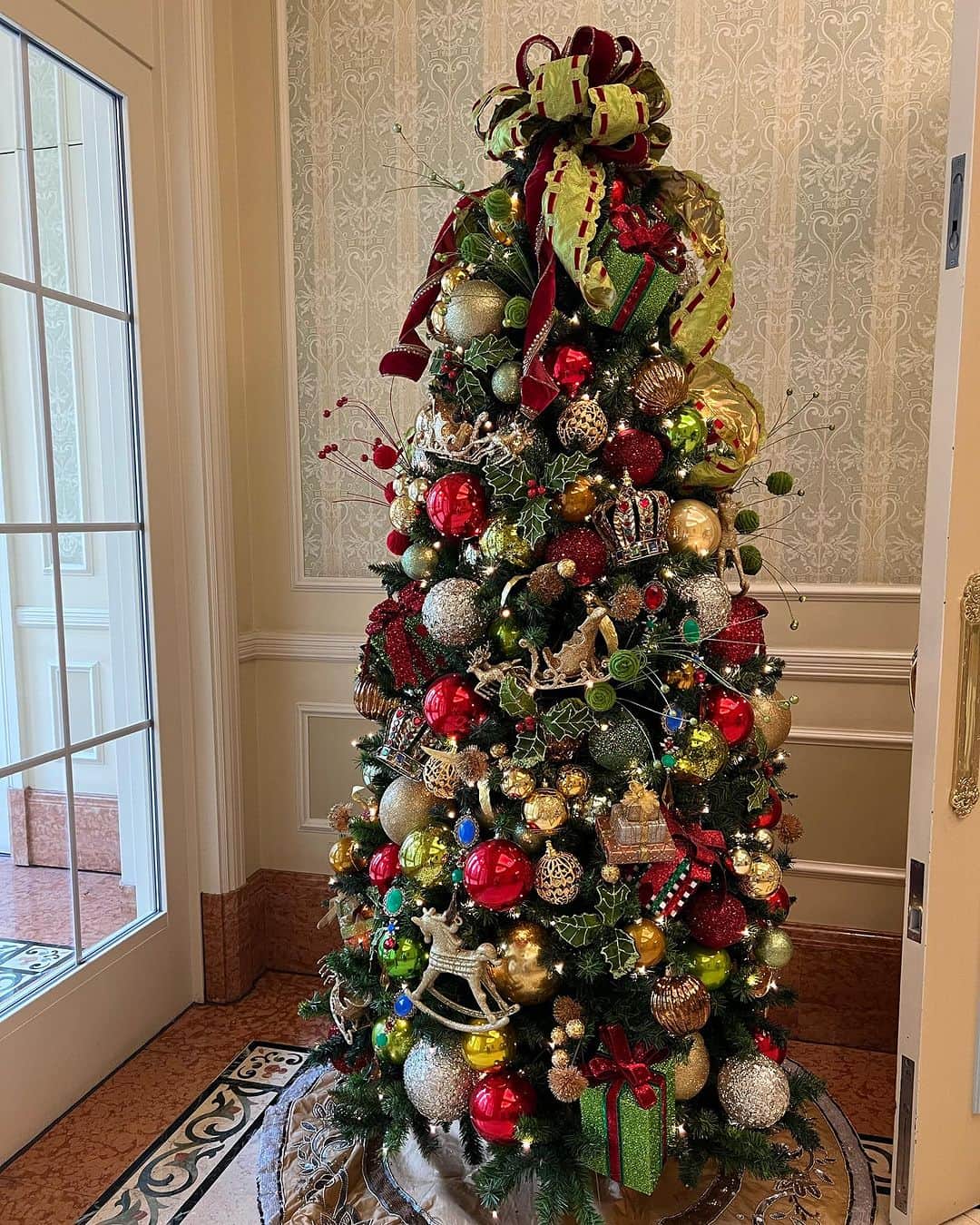 倉岡生夏さんのインスタグラム写真 - (倉岡生夏Instagram)「🎄 ・ ・ 気づけば12月ですね。今月もよろしくお願いします♡ 急にクリスマスぽい写真をあげたくなりました笑 ちょっと前になるけど、 久しぶりに友人のbirthdayしたり、この日もシャンパンフリーフローで昼から沢山飲んだんだった笑 ハイアットのオークドアのこのプラン飲む人には最高かも♡ そしてシャンパンのの講座を受けながらシャンパンを頂いたり😊 元々シャンパン🍾ワインは好きなんだけど講座を受けて更に学びたくなりました♡ こういうお料理に合わせたいなぁとか、色々考える時間が好きなんですよね😊 ・ 月曜の朝は欠席レポートから始まりそうですがまた1週間頑張りましょう〜❣️ バタバタ通り過ぎるようにイルミネーションも見るので、ゆっくりみたいなぁ♡  ・ ・ ・ ・ ・ #女子会ランチ #女子会コーデ #グランドハイアット #映画デート #クリスマスコーデ #クリスマスツリー #シャンパン #シャンパン好き」12月3日 21時55分 - kinatty.land