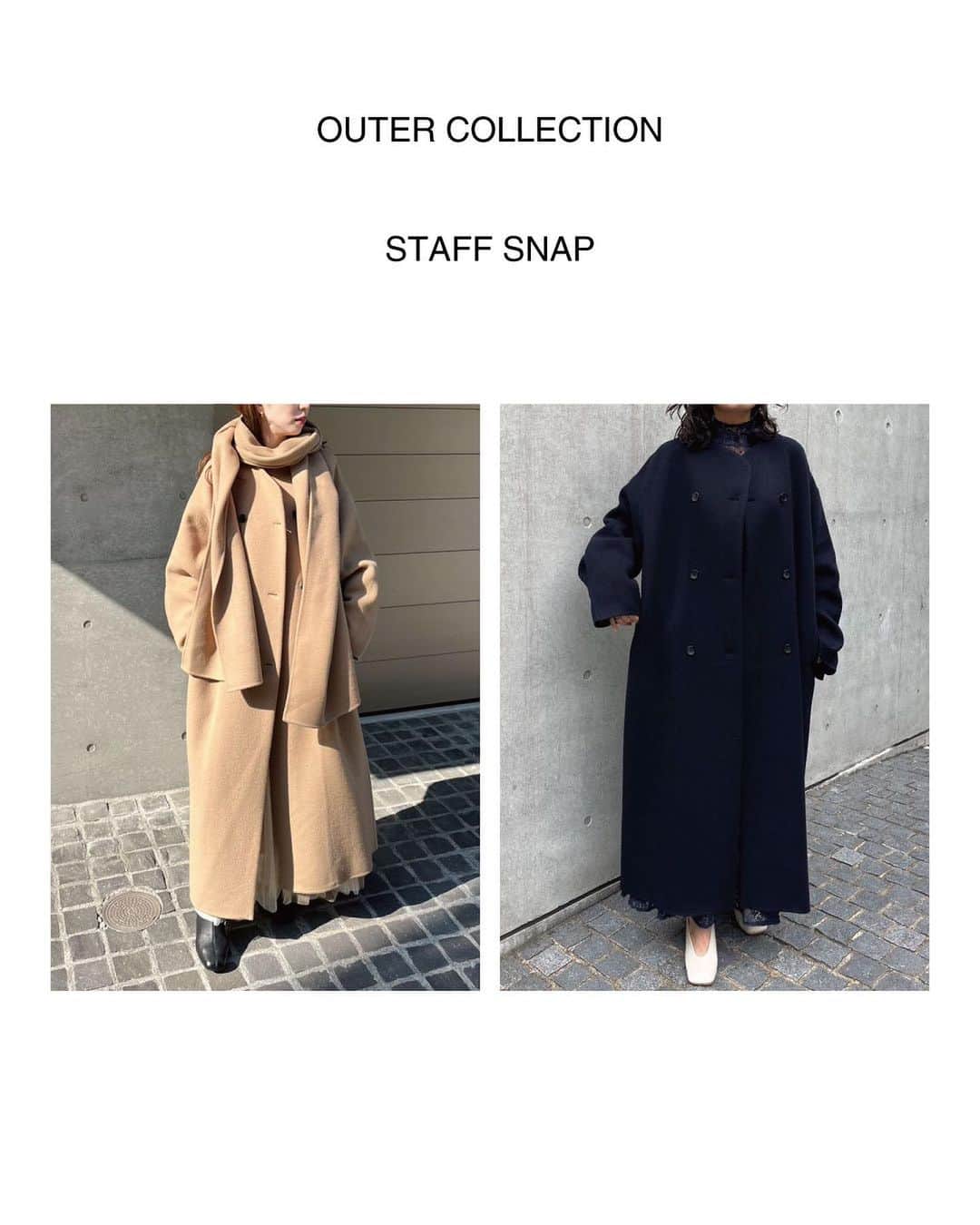 CASA FLINEさんのインスタグラム写真 - (CASA FLINEInstagram)「OUTER   COLLECTION  02/ストール付きダブルブレストロングコート ¥59,400 Color GREEN / BEIGE / BLACK  大きいケープがセットになったリバー仕立てのロングコート。  １枚仕立てで非常に軽く、ゆったりしたシルエットなので中に着込むこともできます。  ケープはバラクラバのように巻いたり肩にかけたりスタイリングの幅も広いです。  ETHICAL POLICY JAPAN FABRIC / NATURAL   —————————————————————————  #casafline #sustainable #ethical」12月3日 22時08分 - casa_fline