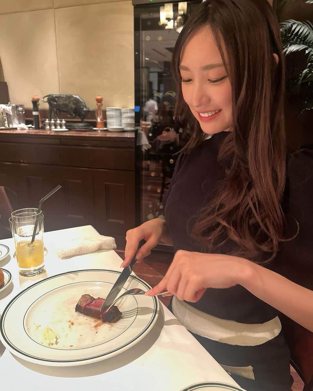 原かれんさんのインスタグラム写真 - (原かれんInstagram)「᯽  エビのビスク美味しすぎてひっくり返りそうなった🦐❤️ . . . . 何食べても美味しかった〜 ( ˟́꒳˟̥̥̀ )♡ . . . . . . . . #原かれん #かれんたん #nmb48 #ぴろぴろ #idol  #茶髪ロング #なんば #関西女子 #お姉さんコーデ #お姉さん #grl購入品 #grlコーデ #グレイル #今日のコーデ #ディナーコーデ #ランチコーデ #ニットコーデ #肌見せ #肌見せコーデ #デートコーデ #ぴろコーデ  #아이돌　#ootd #오오티디 #팔로우  #좋아요 #01 #일본　#fyp #女子力委員長」12月3日 22時11分 - karen_hara315